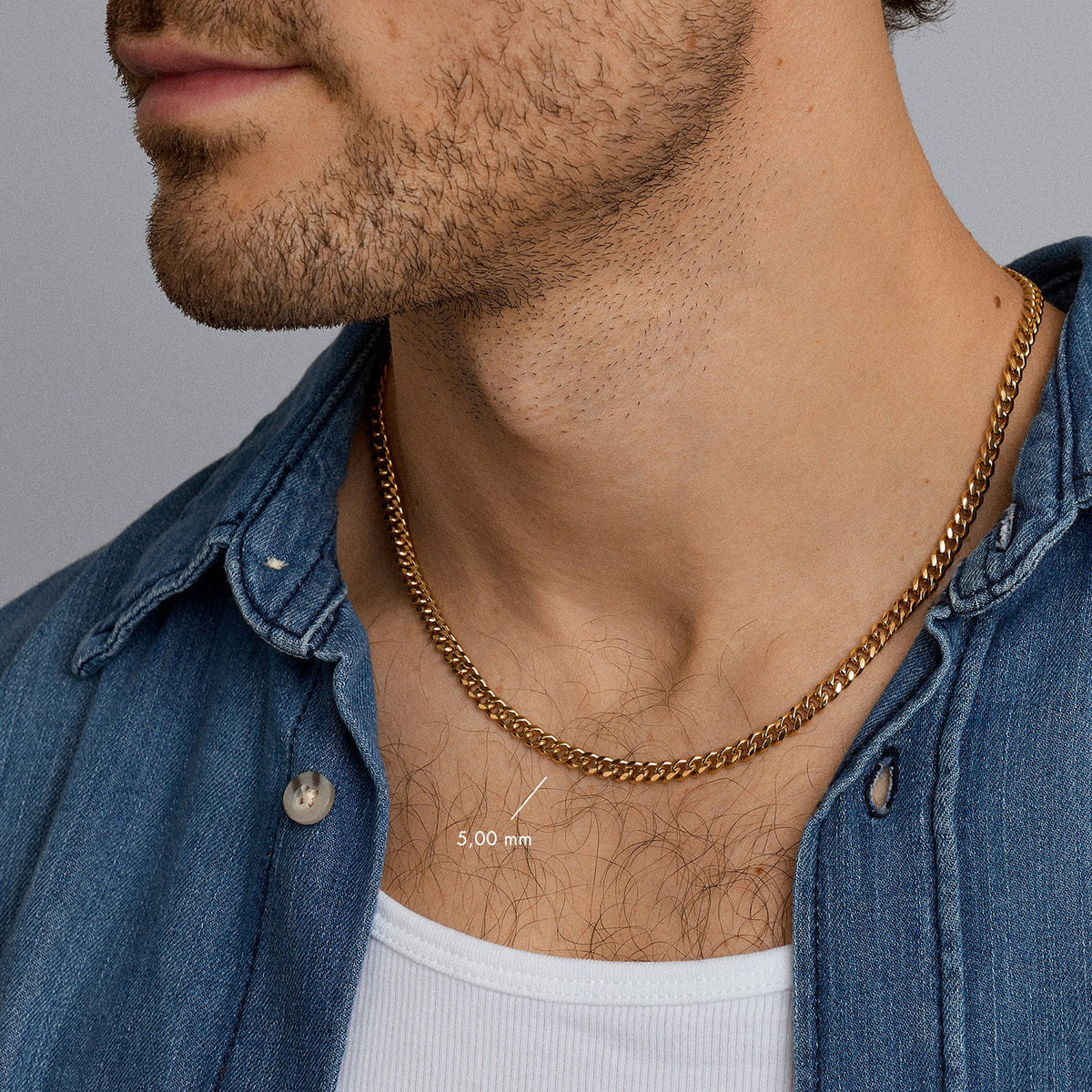 Pansarhalsband 38,40g 18K guld