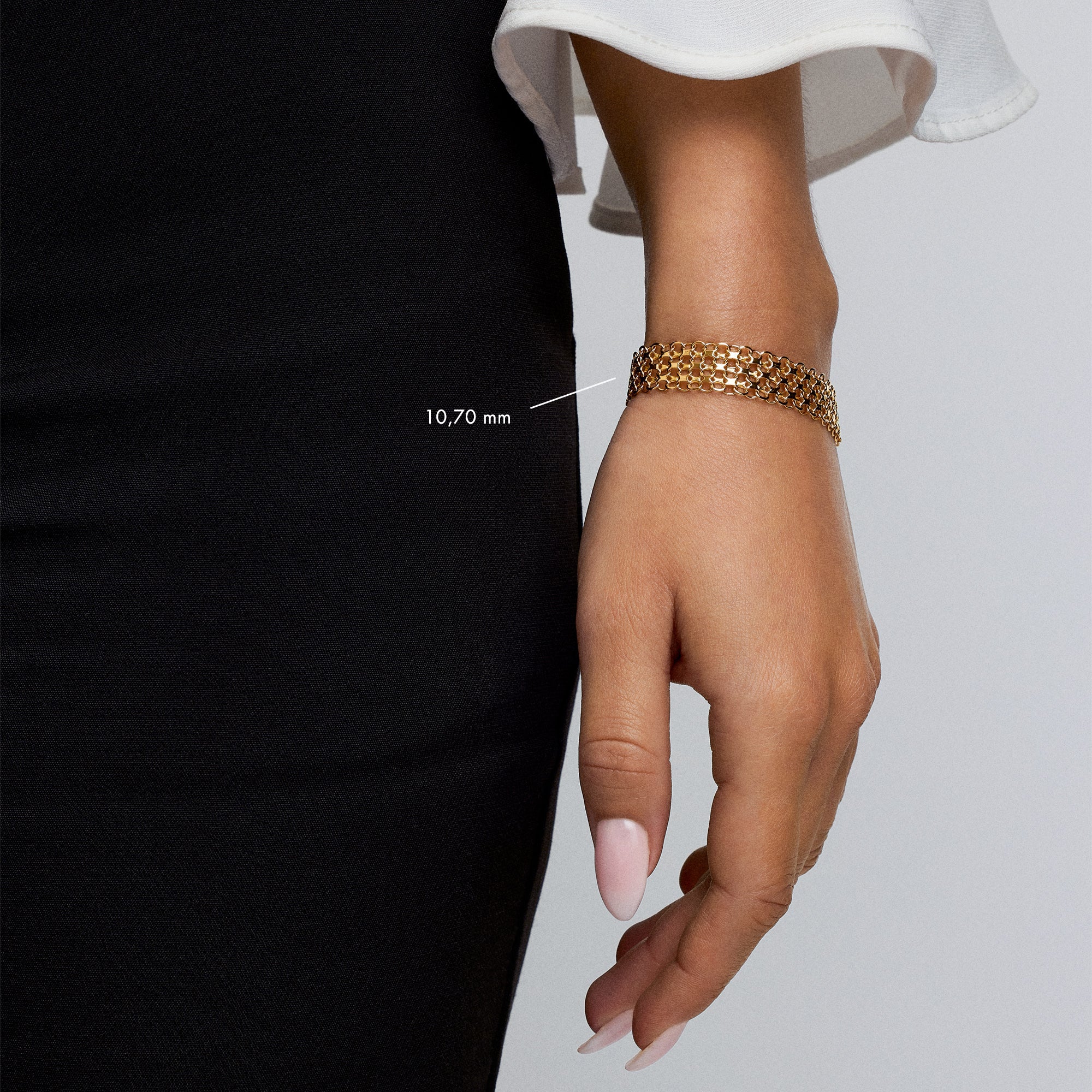 X-länk armband 10,90g 18K guld