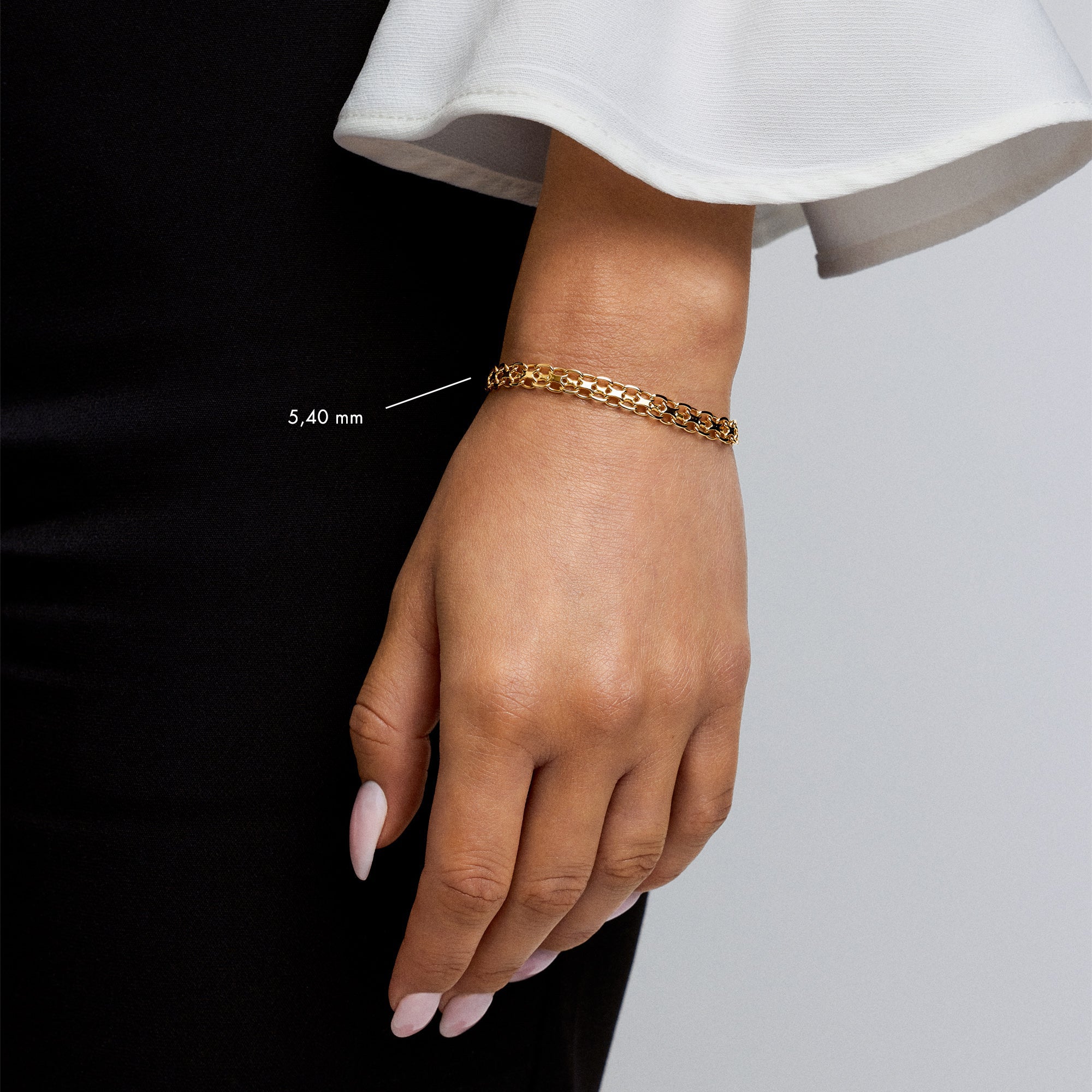 X-link bracelet 6.13g 18K gold