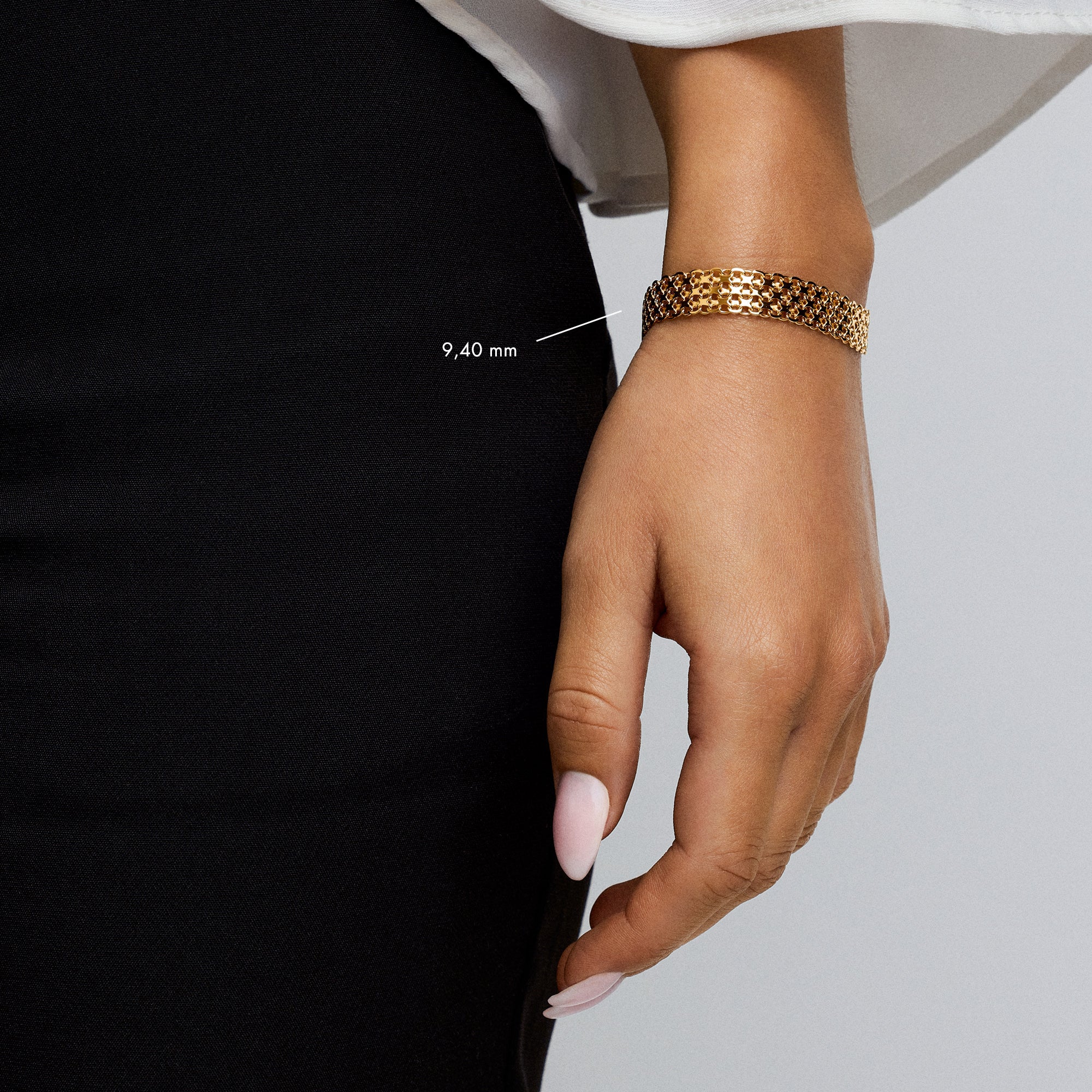X-länk armband 14,45g 18K guld