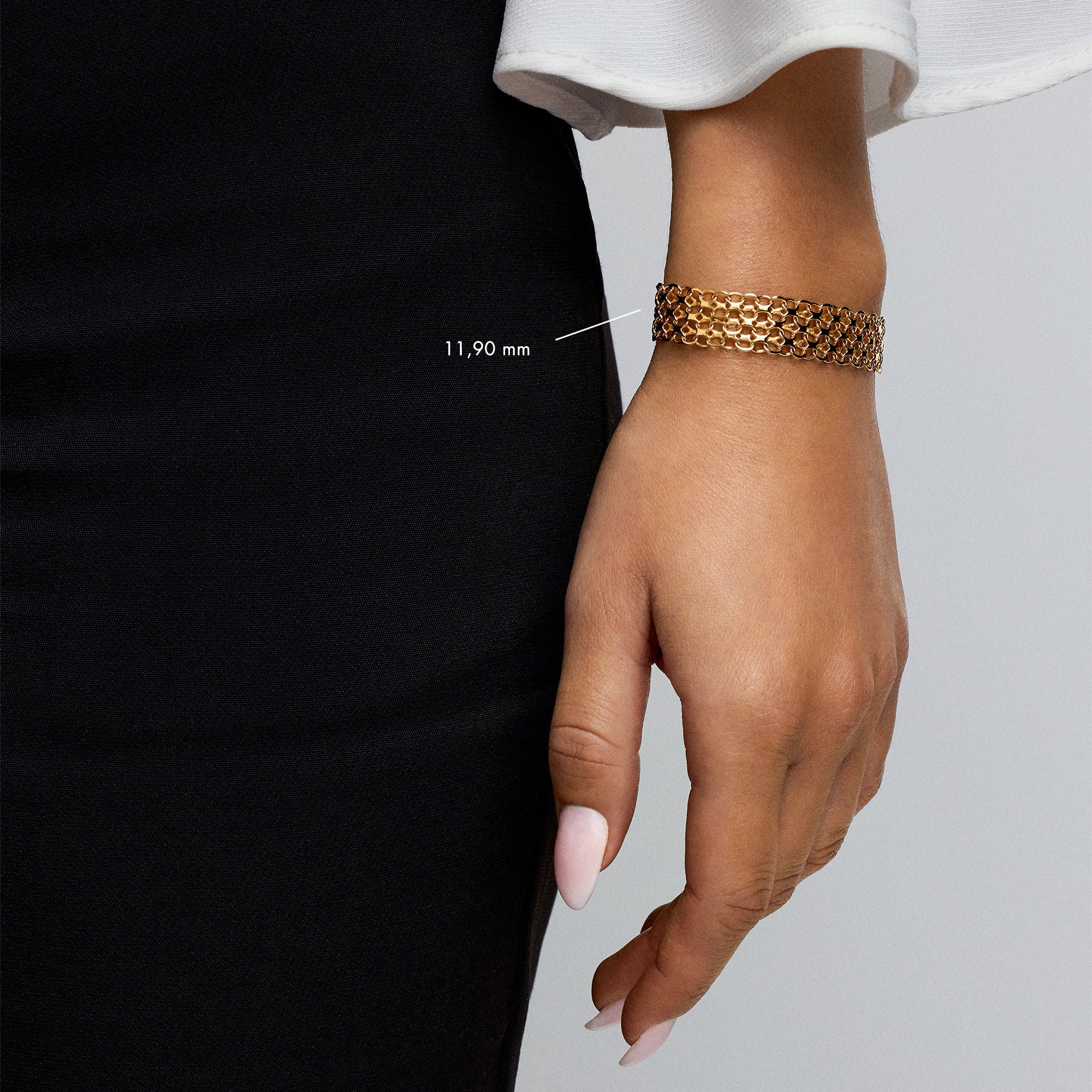 X-link bracelet 14.41g 18K gold