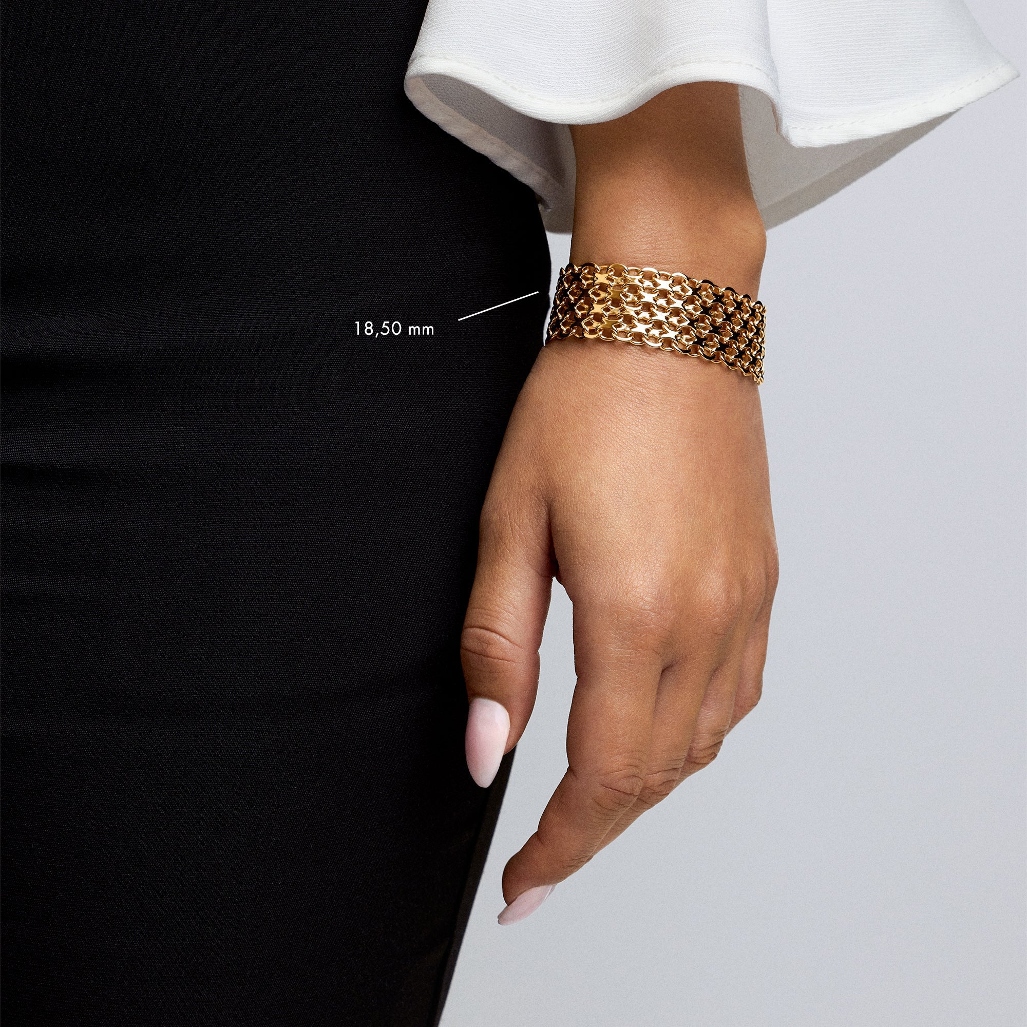 X-länk armband 26,69g 18K guld