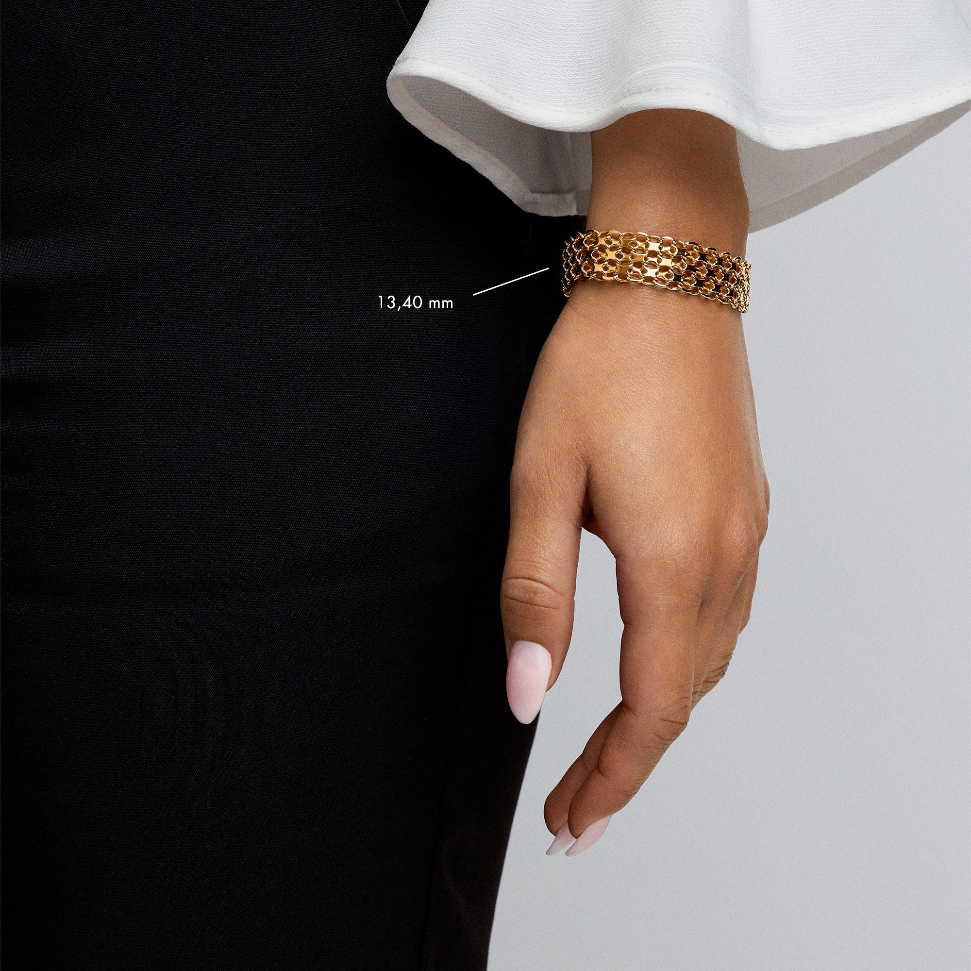 X-länk armband 19,77g 18K guld