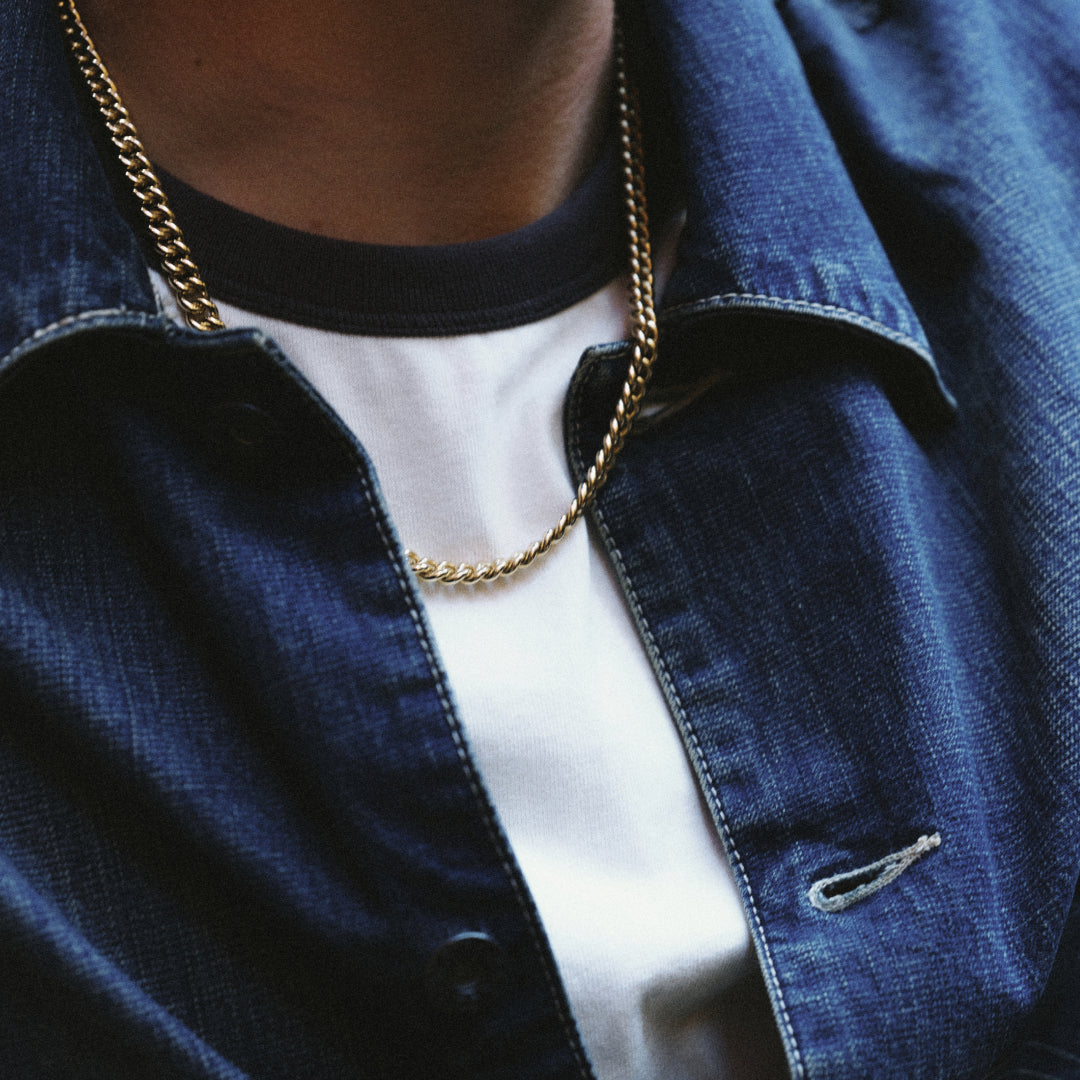 Curb necklace 101.12g 18K gold