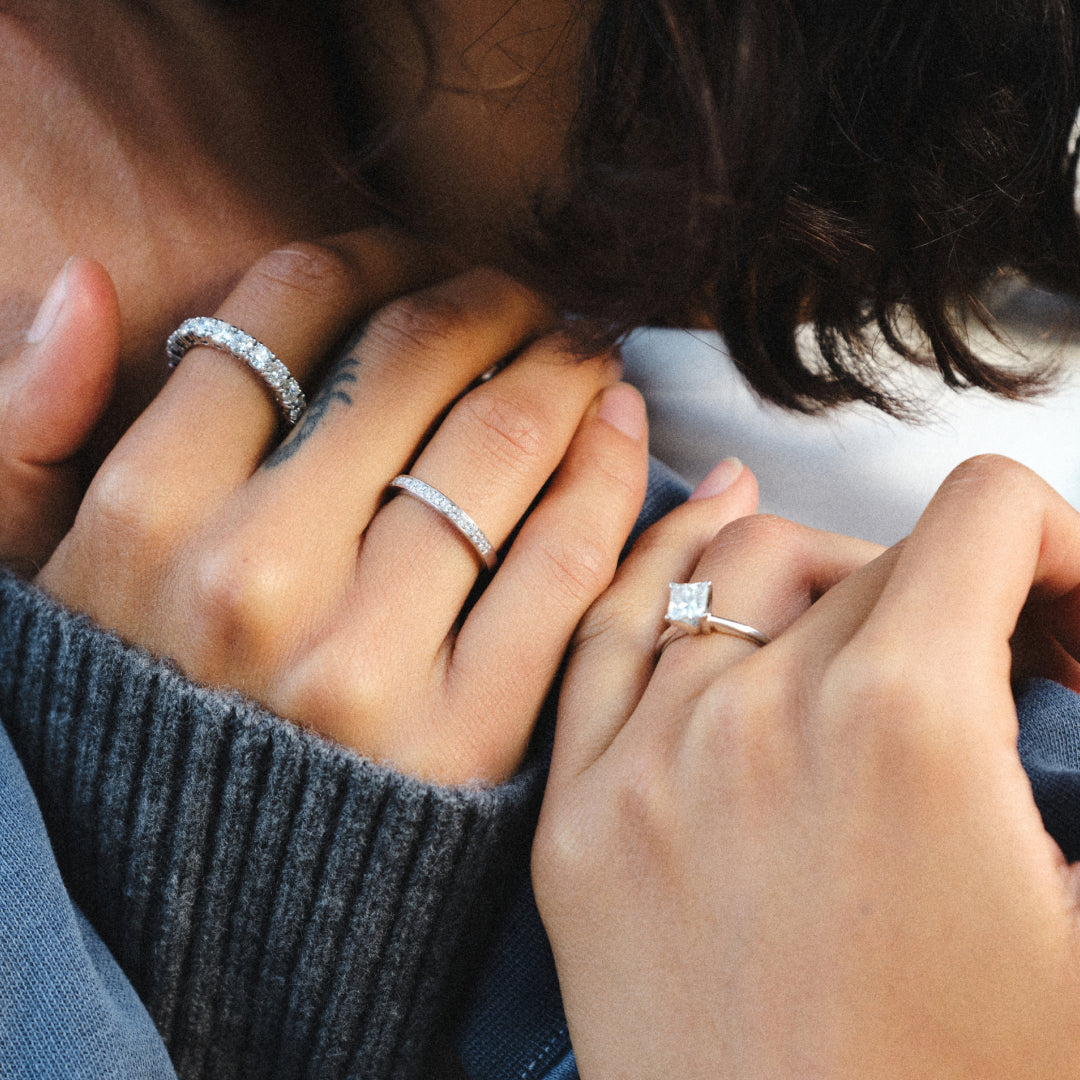 Eternity Ring 0.19ct 18K white gold