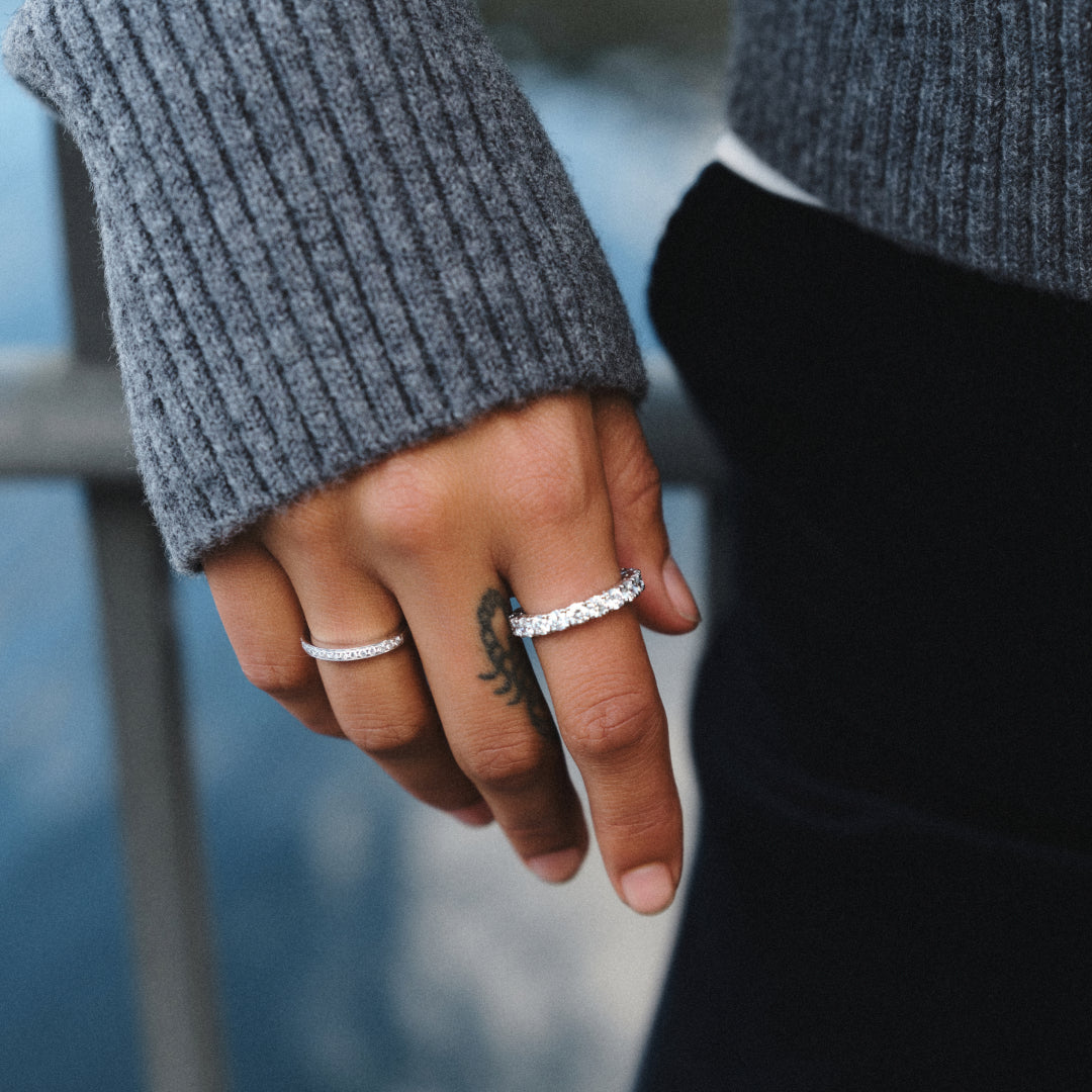 Eternity Ring 0.19ct 18K white gold