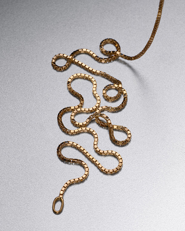 Venetian chain 41.5cm 18K white gold