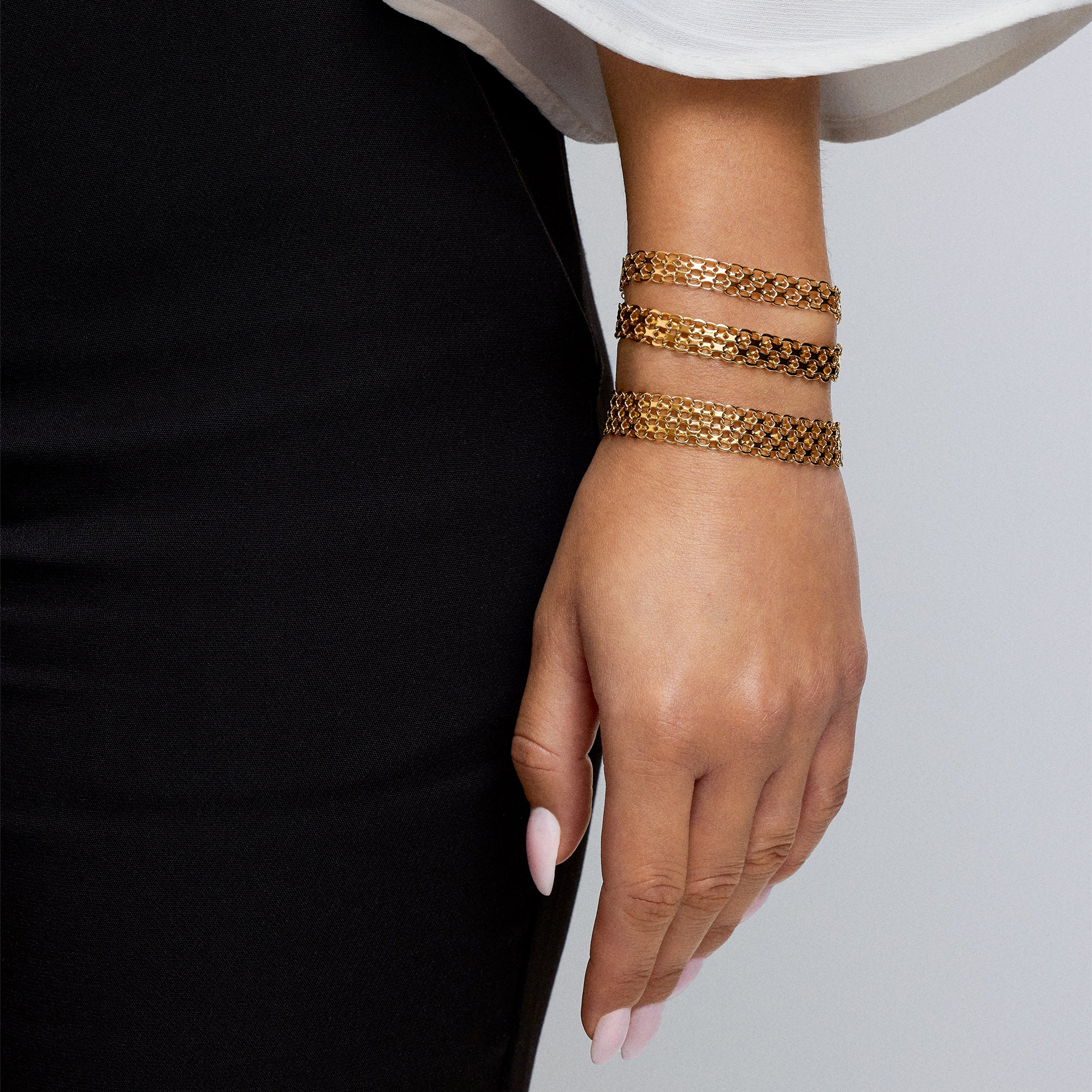 X-länk armband 9,29g 18K guld