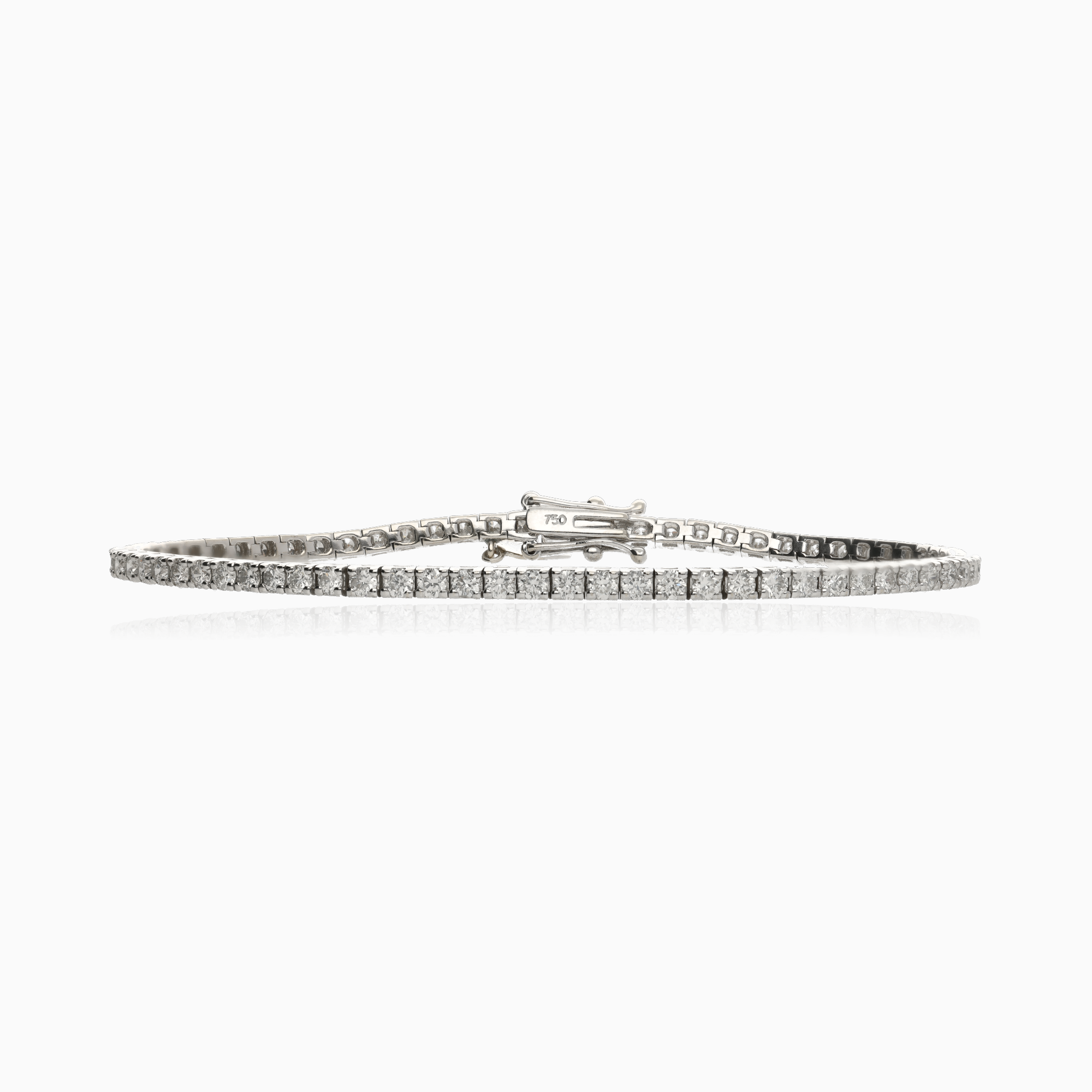 Tennis bracelet 3.00ct 18K