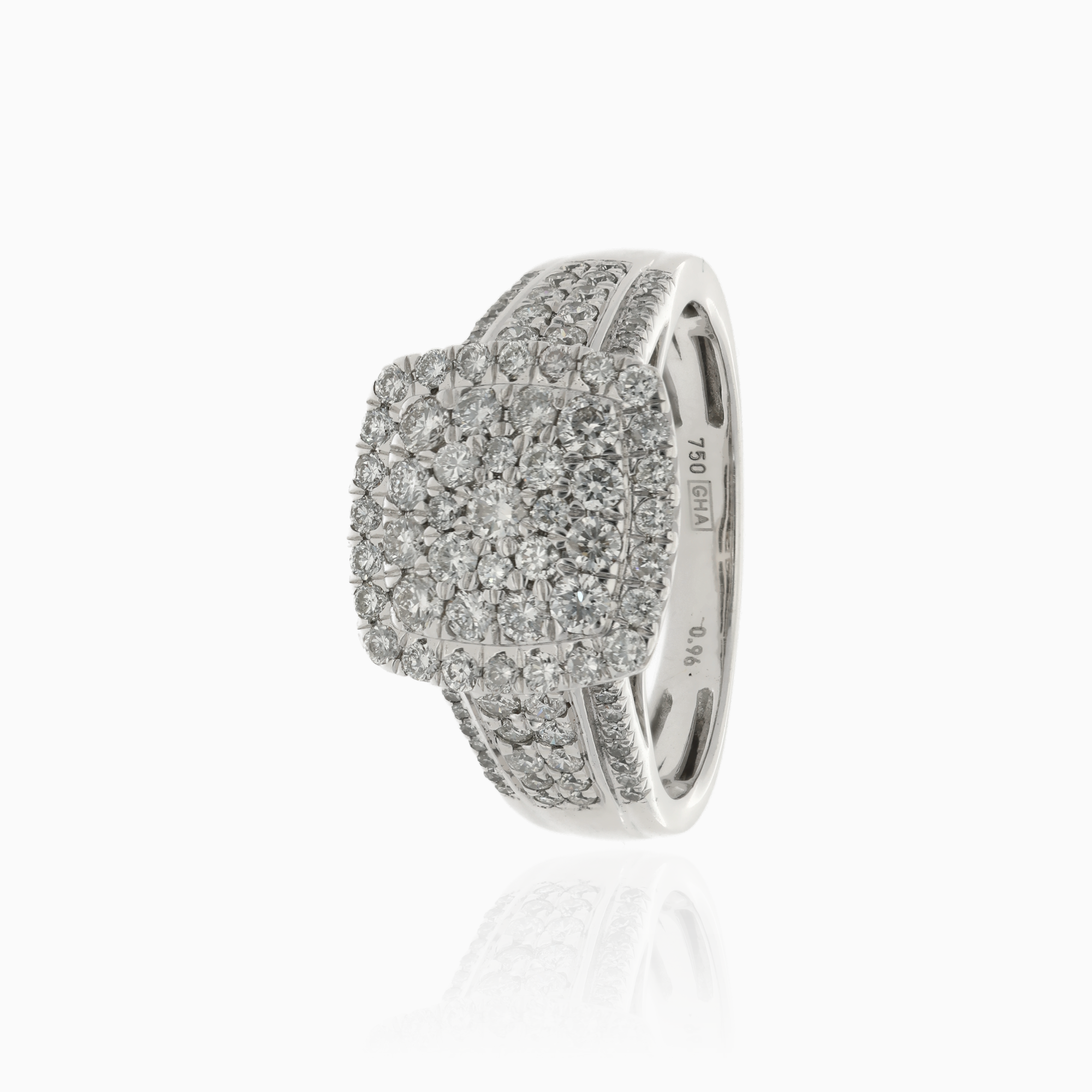 Diamond ring 0.96ct 18K