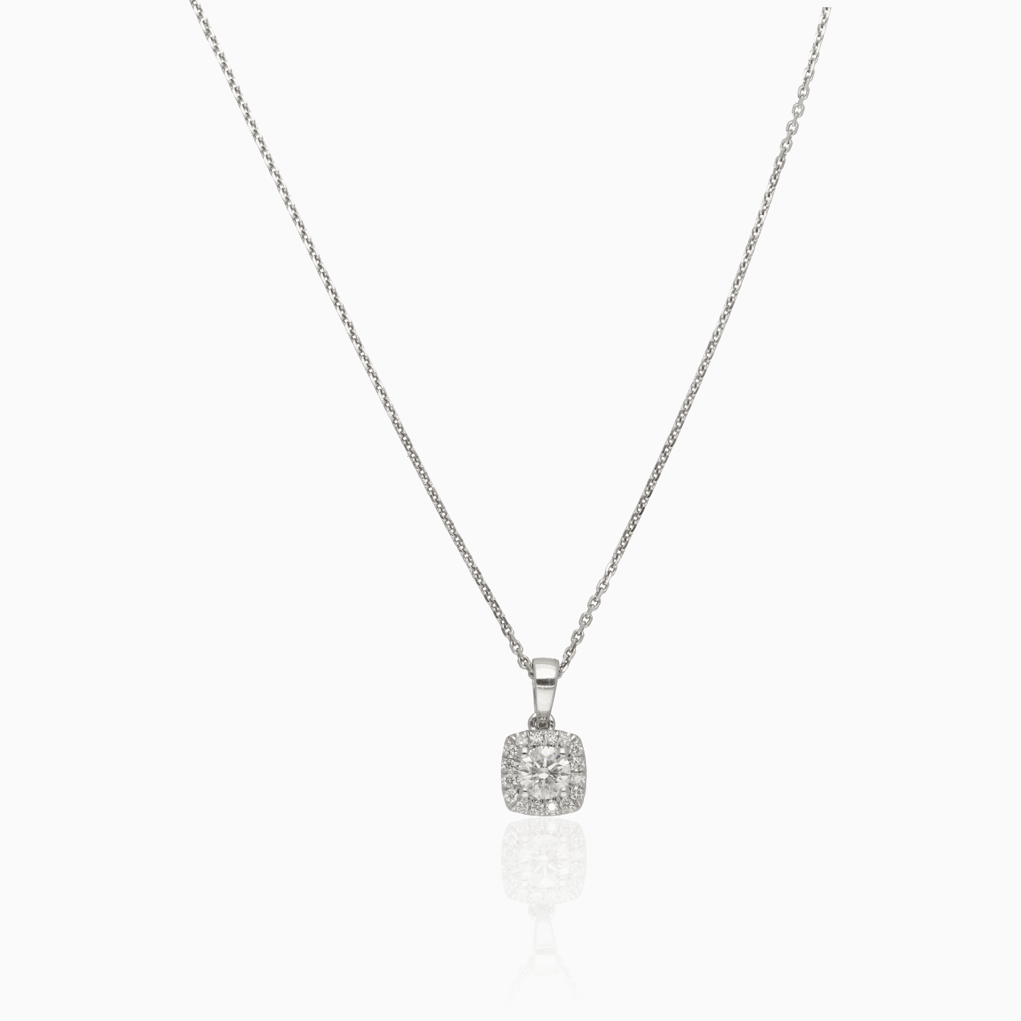 Halsband med diamanthänge 0,35ct 18K