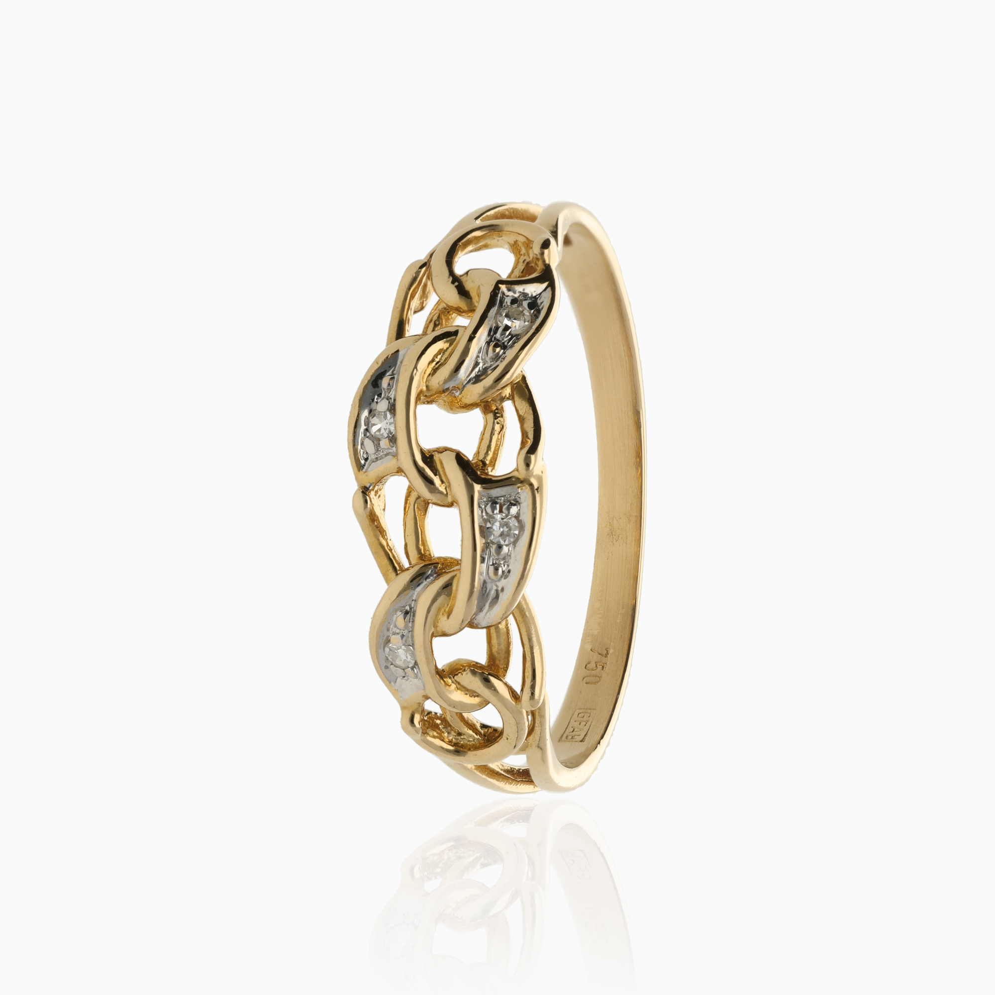 Diamond ring Bismarck 0.02ct 18K
