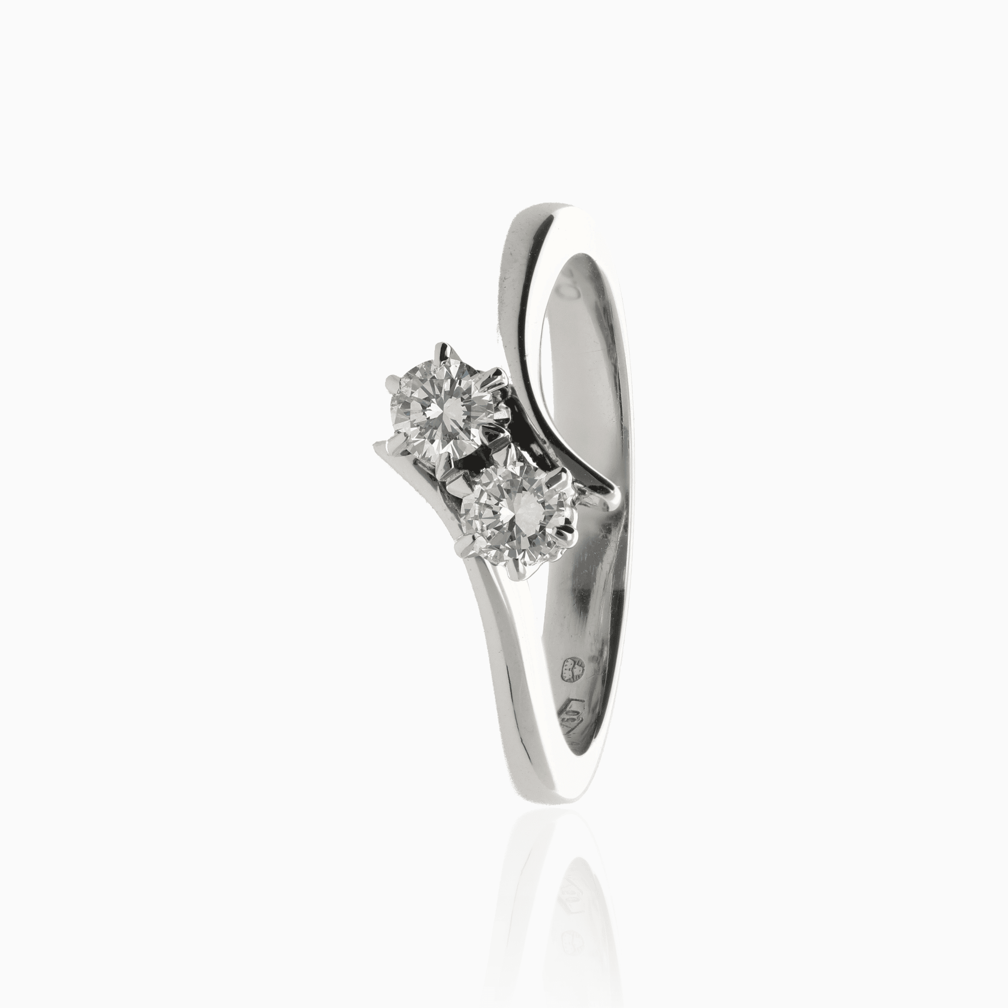Sibling ring 0.24 Carat 18K