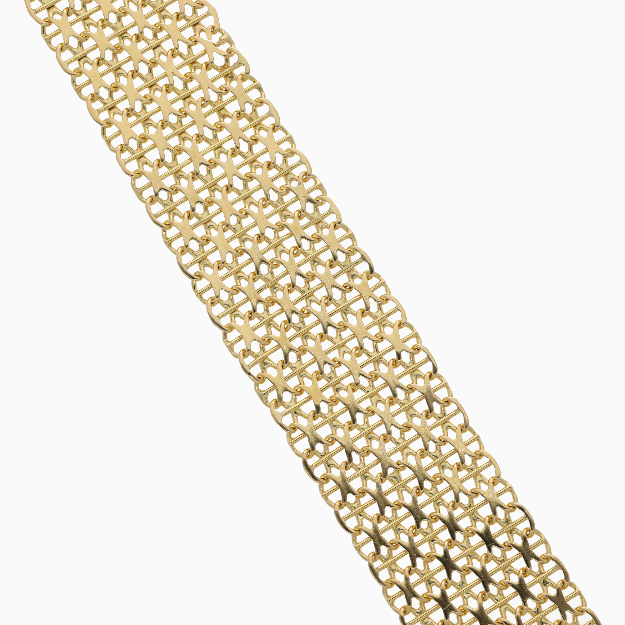 X-länk armband bred 30,35g 18K