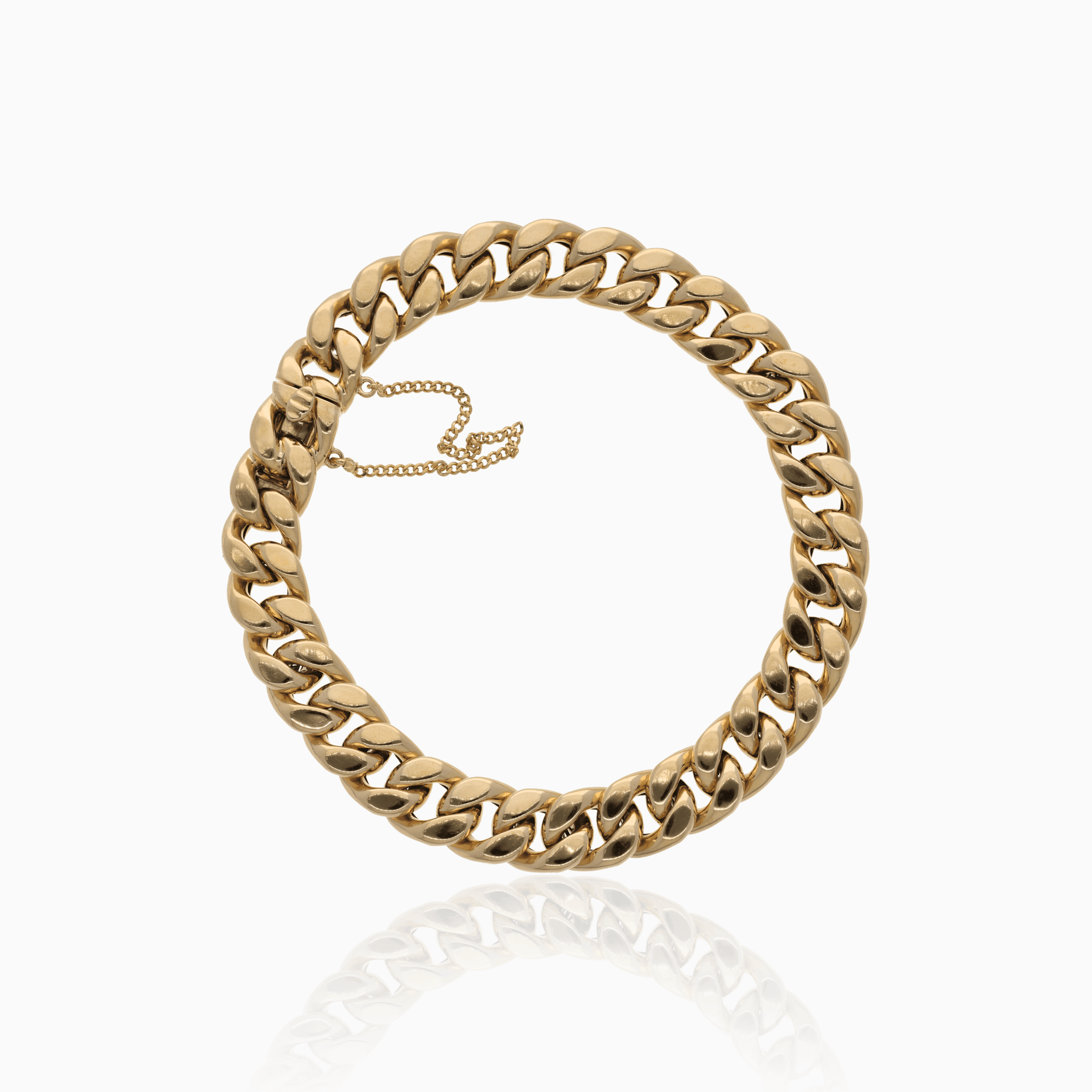 Curb Bracelet 17.0g 18K Gold