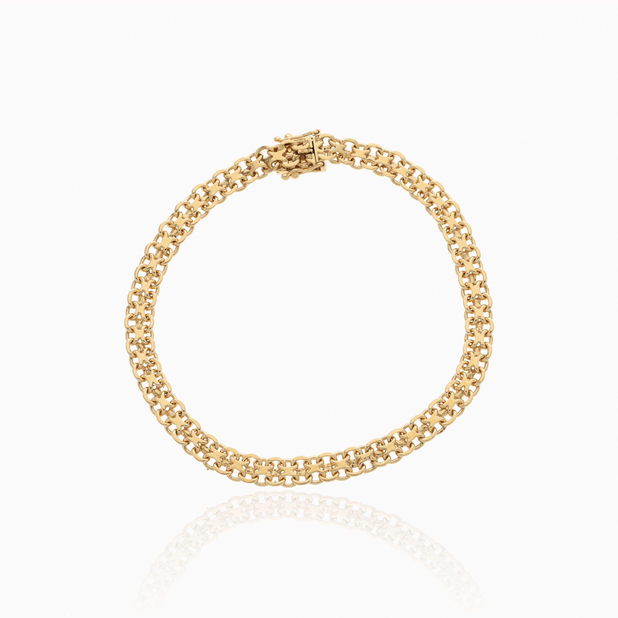 X-Link Bracelet 9.65g 18K Gold