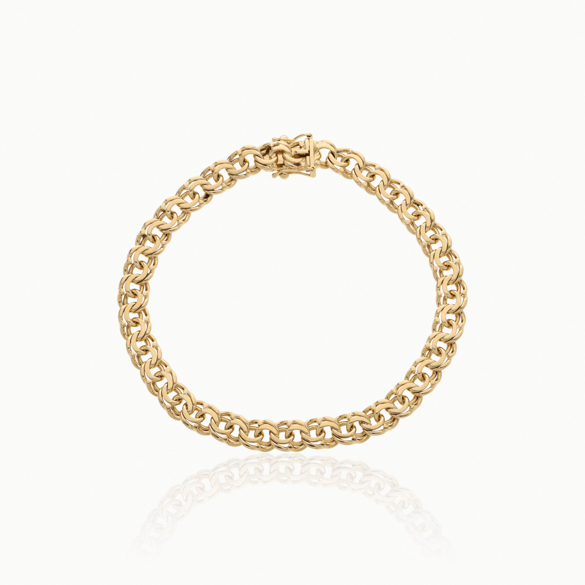 Klassiskt bismarck armband 18,0g 18K guld