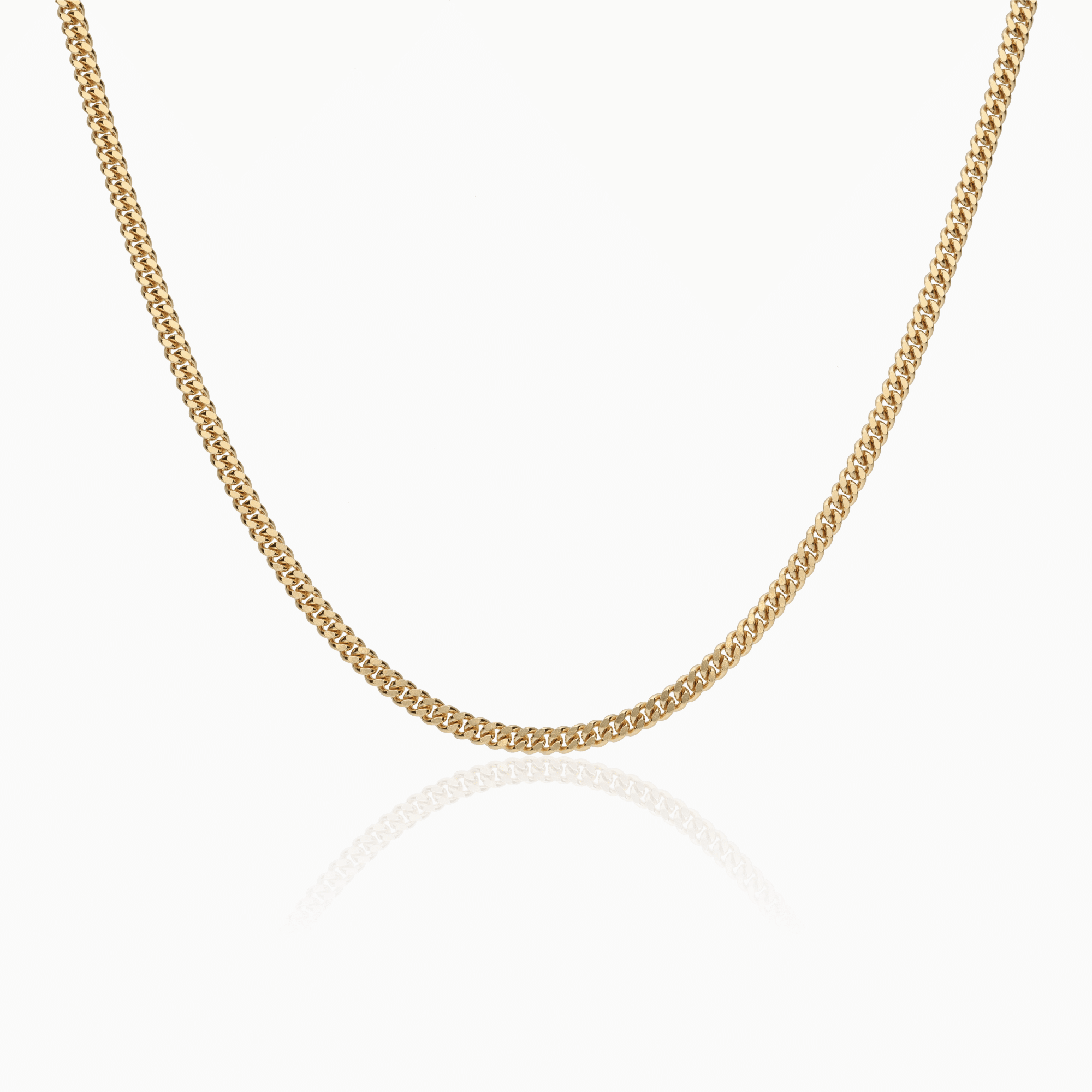 Solid curb chain 12.9g 18K gold