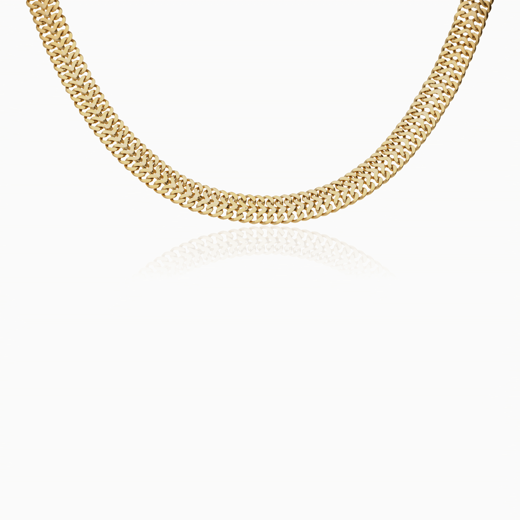 Herringbone necklace 35.8g 18K gold