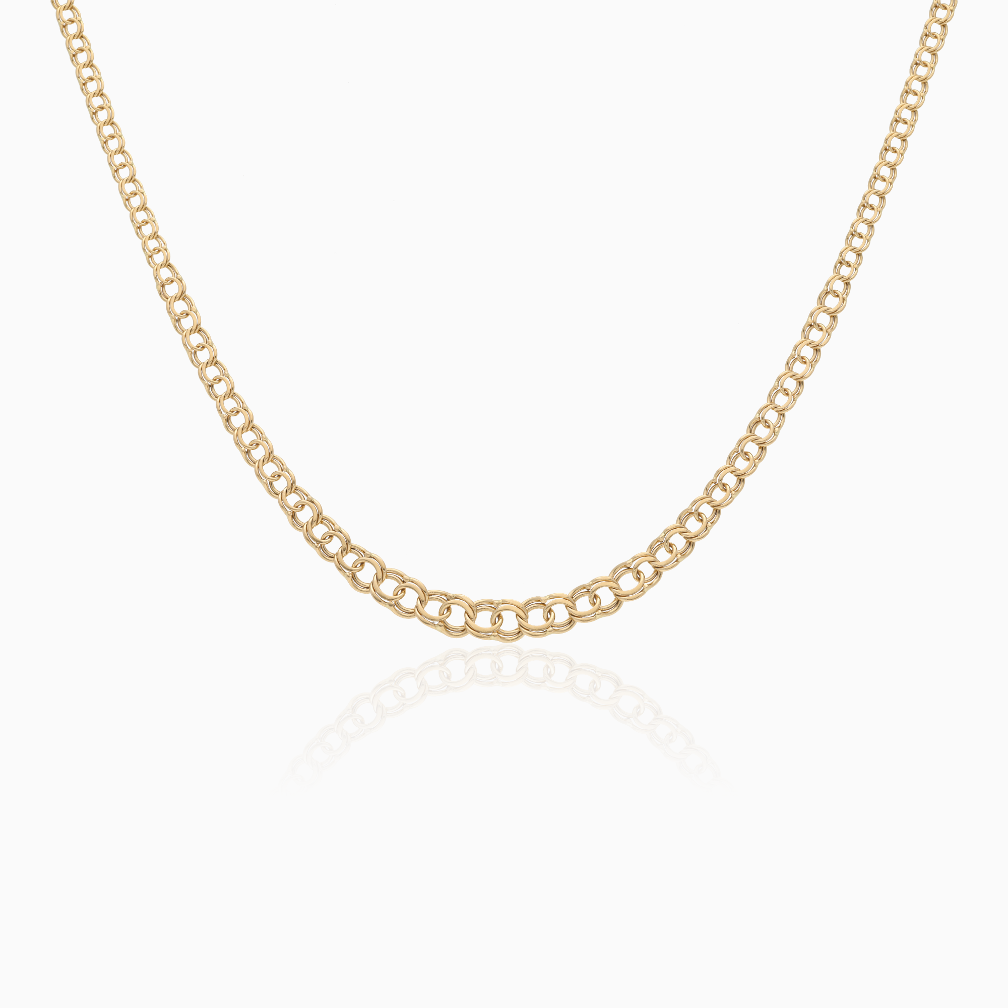Bismarck chain necklace 8.0g 18K gold