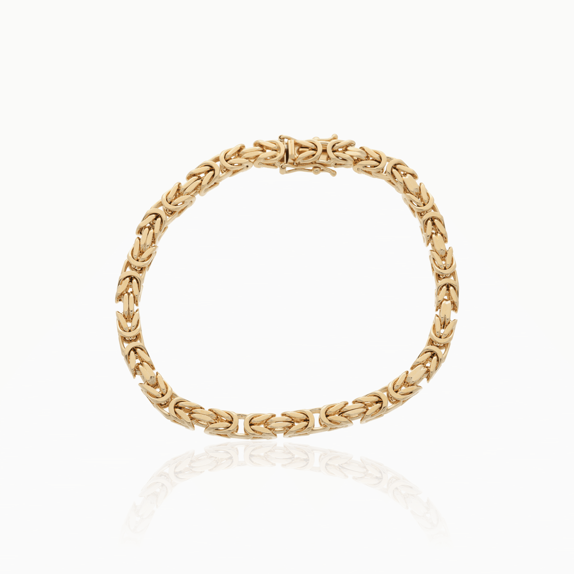Byzantine link bracelet 45g 18K gold