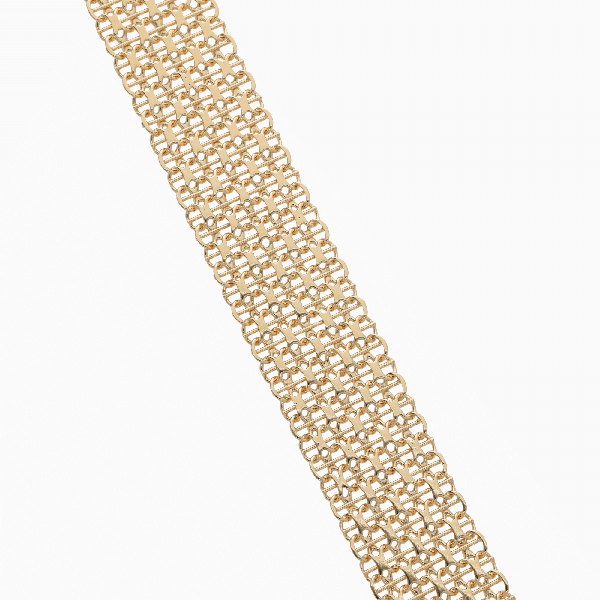 X-Link with Bar Bracelet 26.3g 18K Gold