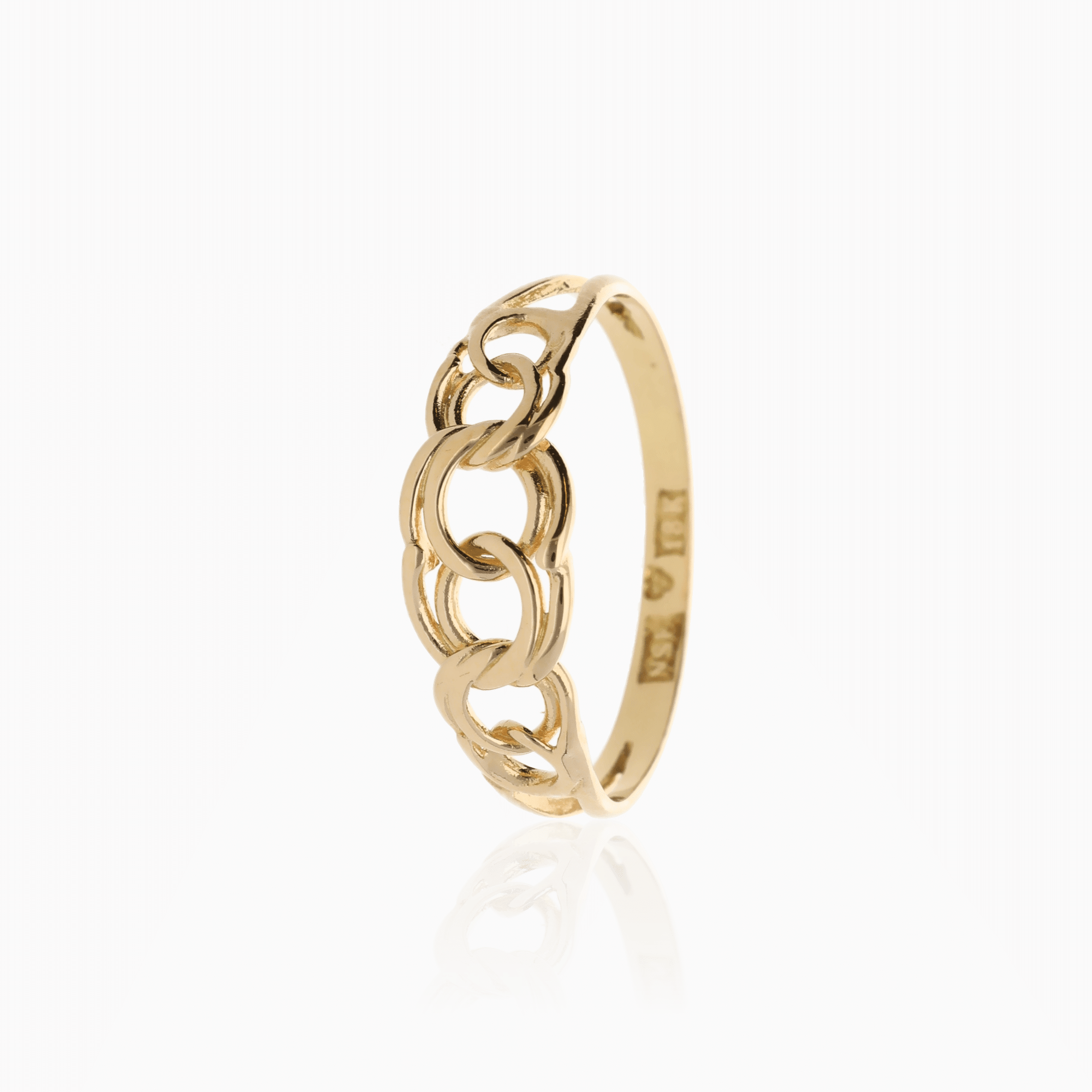 Traditional Bismarck ring 1.31g 18K gold