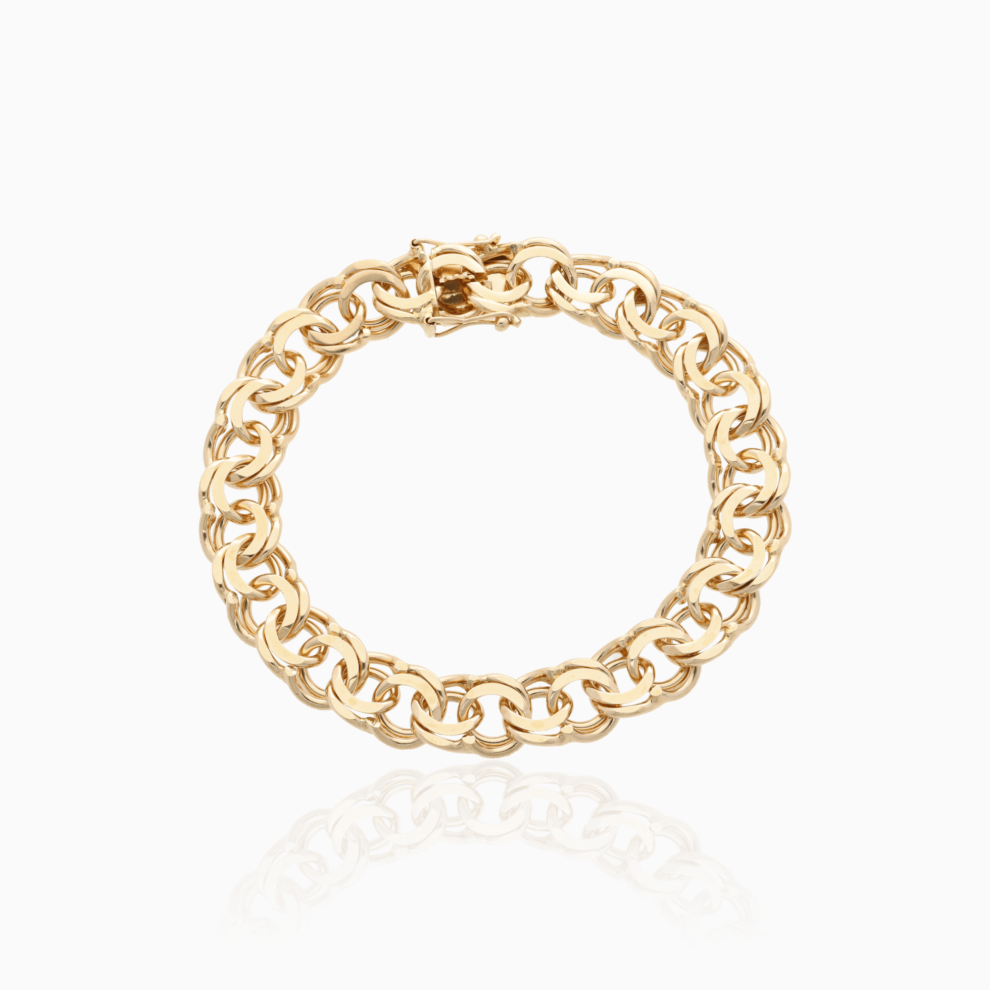 Classic Bismarck bracelet 31.1g 18K gold