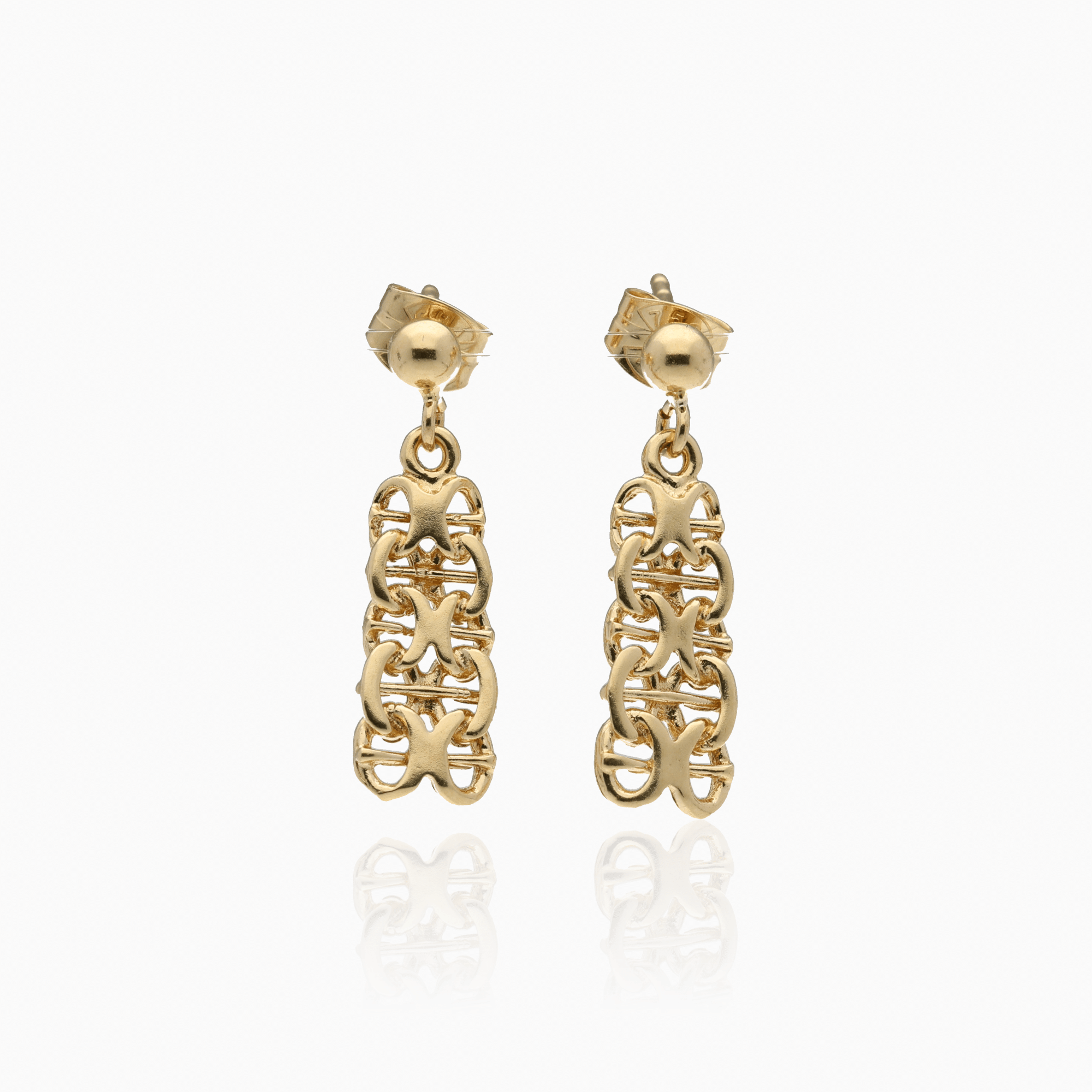 X-link earrings 1.90g 18K gold