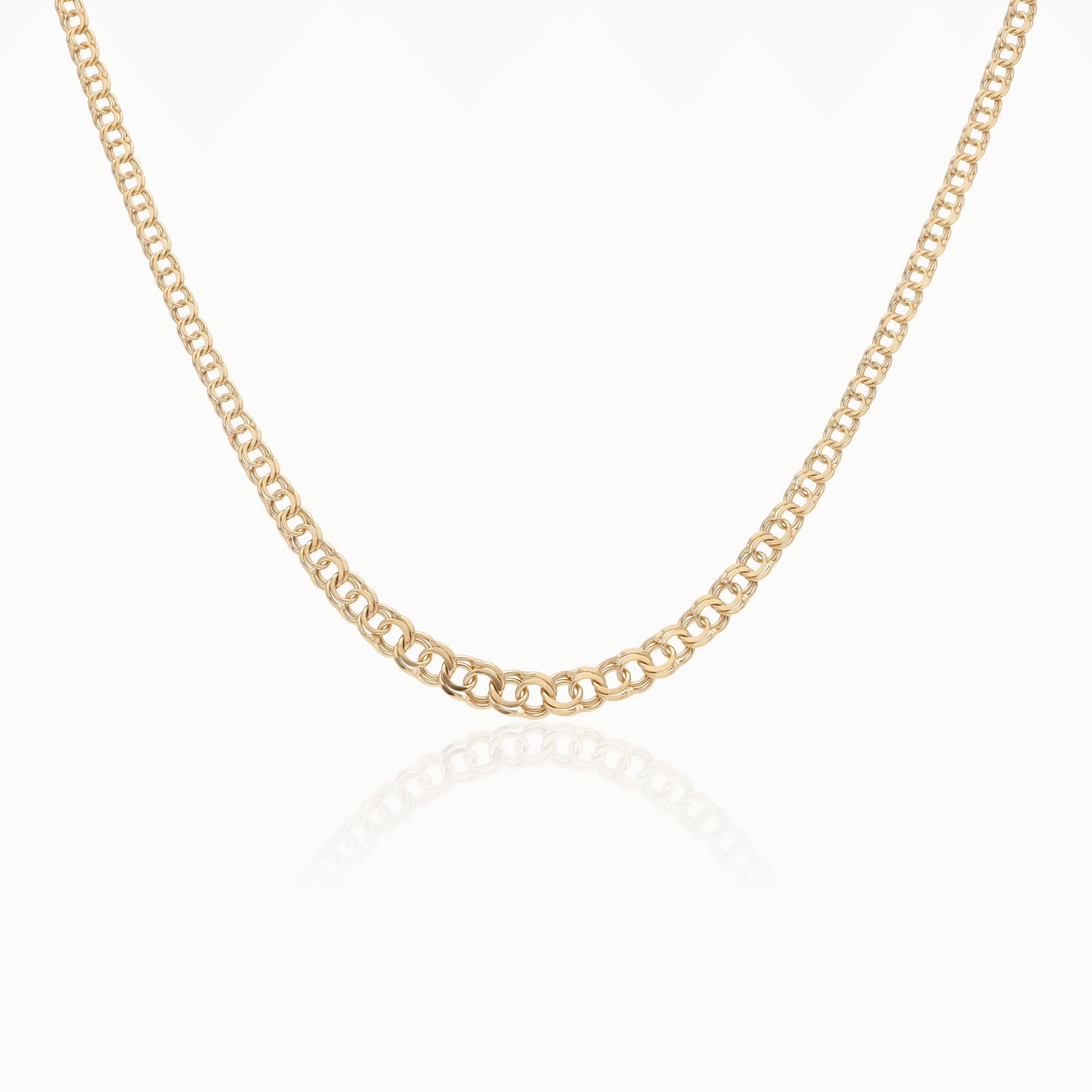 Klassisk bismarck halsband 8,1g 18K guld
