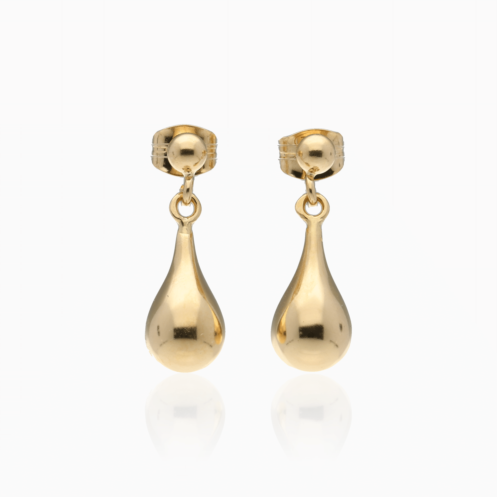 Gold drop earrings 1.3g 18K