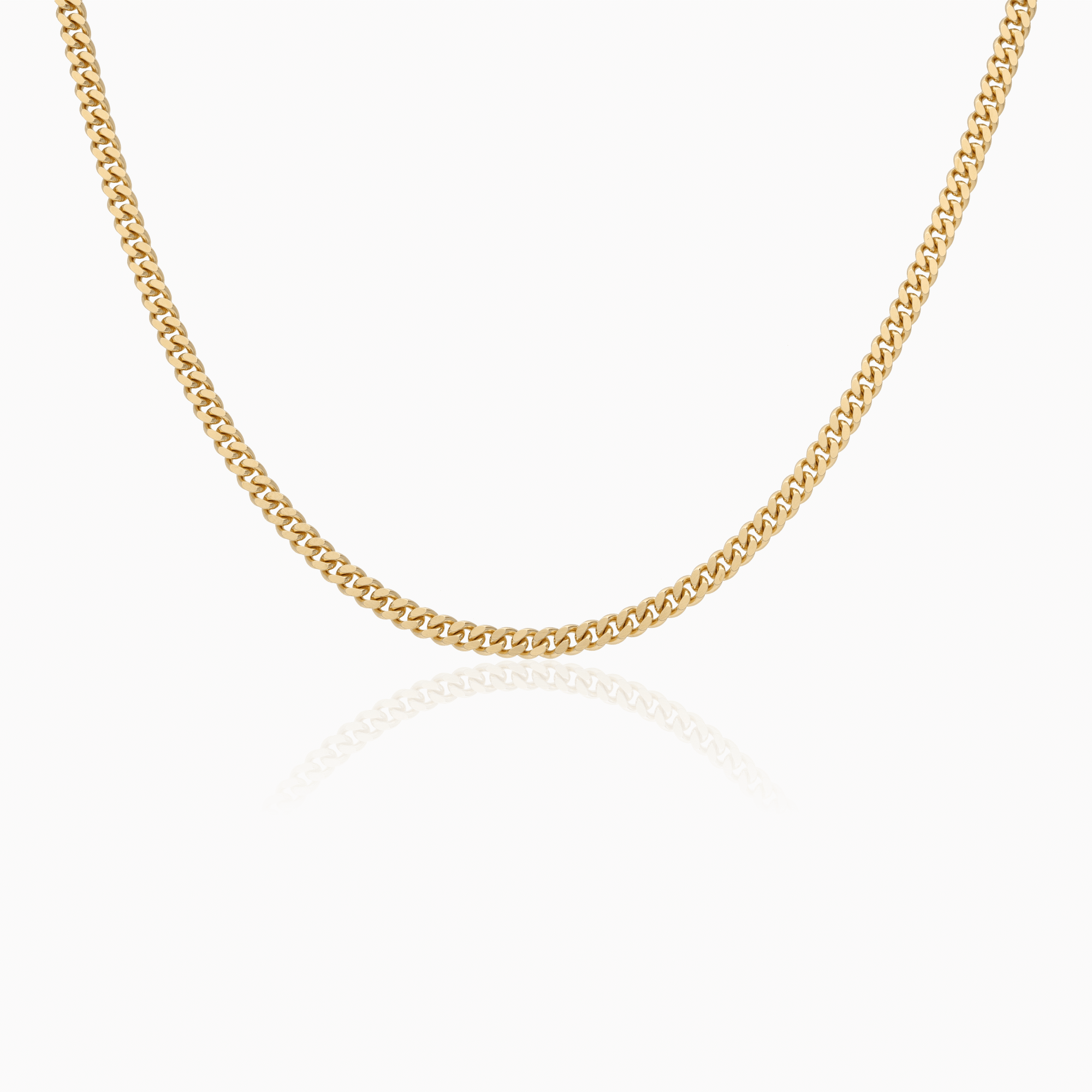 Curb chain necklace 21.45g 18K gold