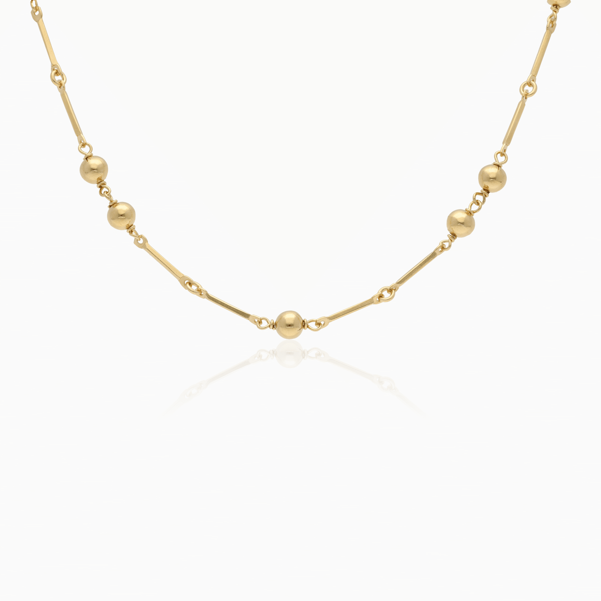 Fantasy necklace 28.5g 18K gold