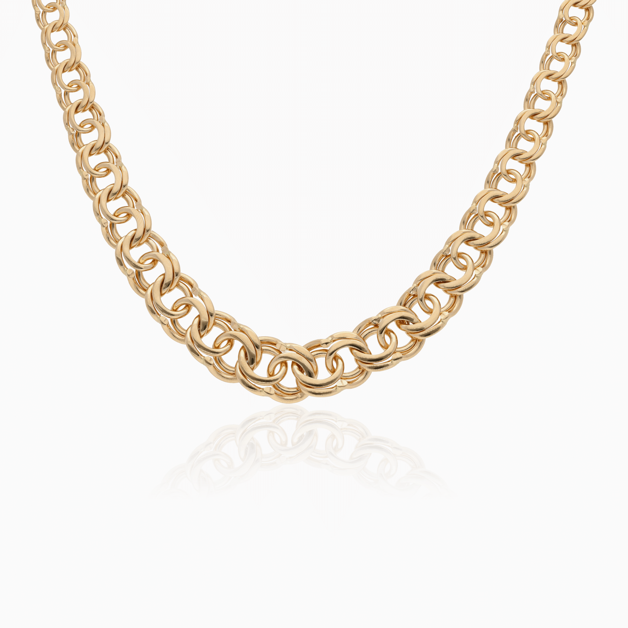 Bismarck halsband 52,55g 18K guld