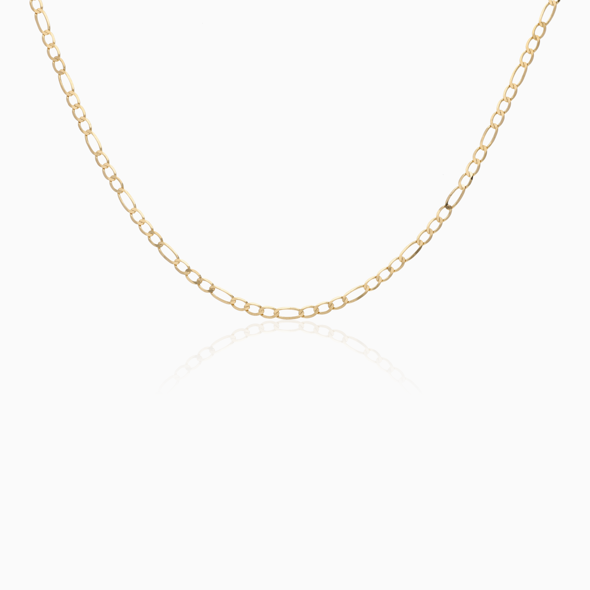 Figaro necklace 2.6g 18K gold