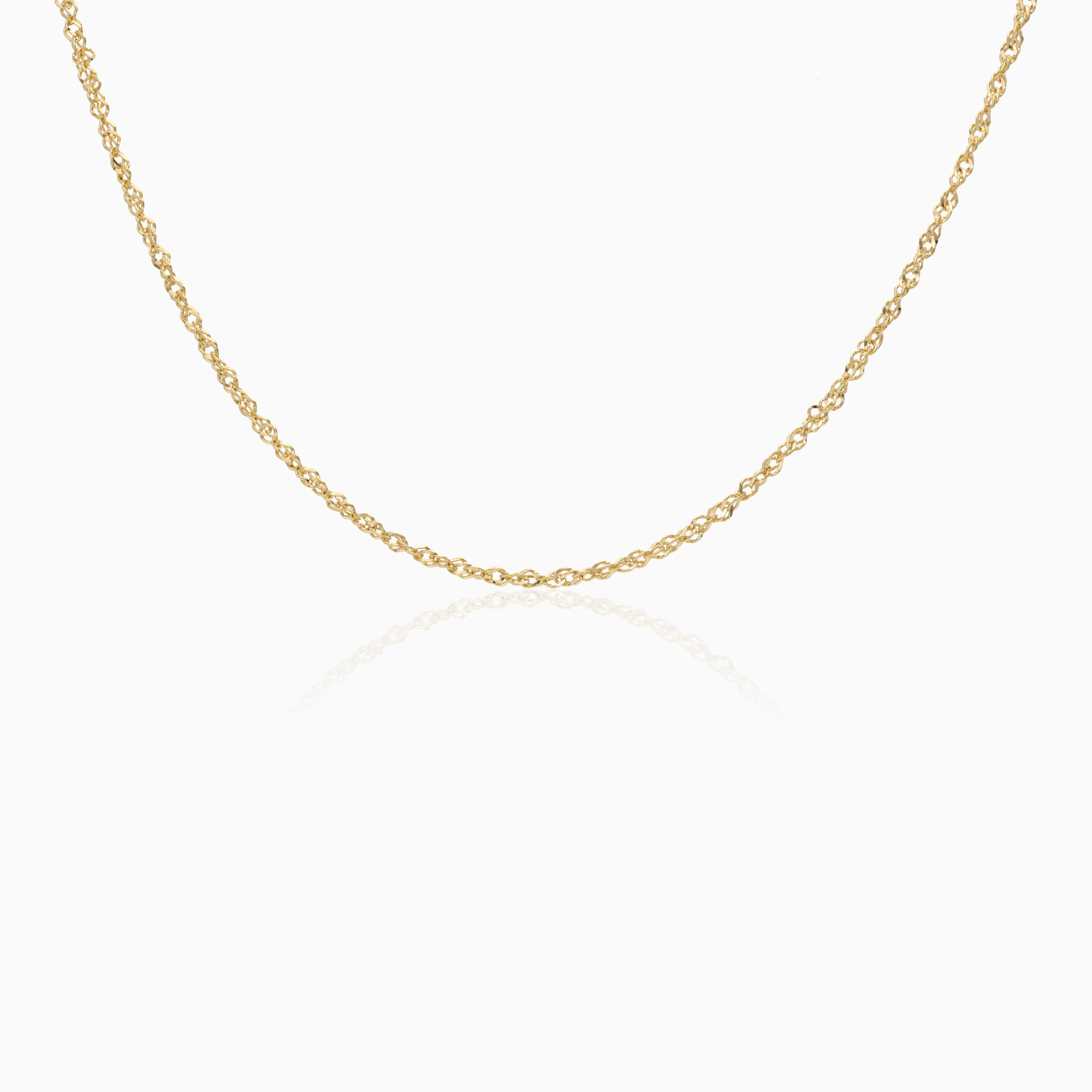 Fantasy link necklace 3.95g 18K gold