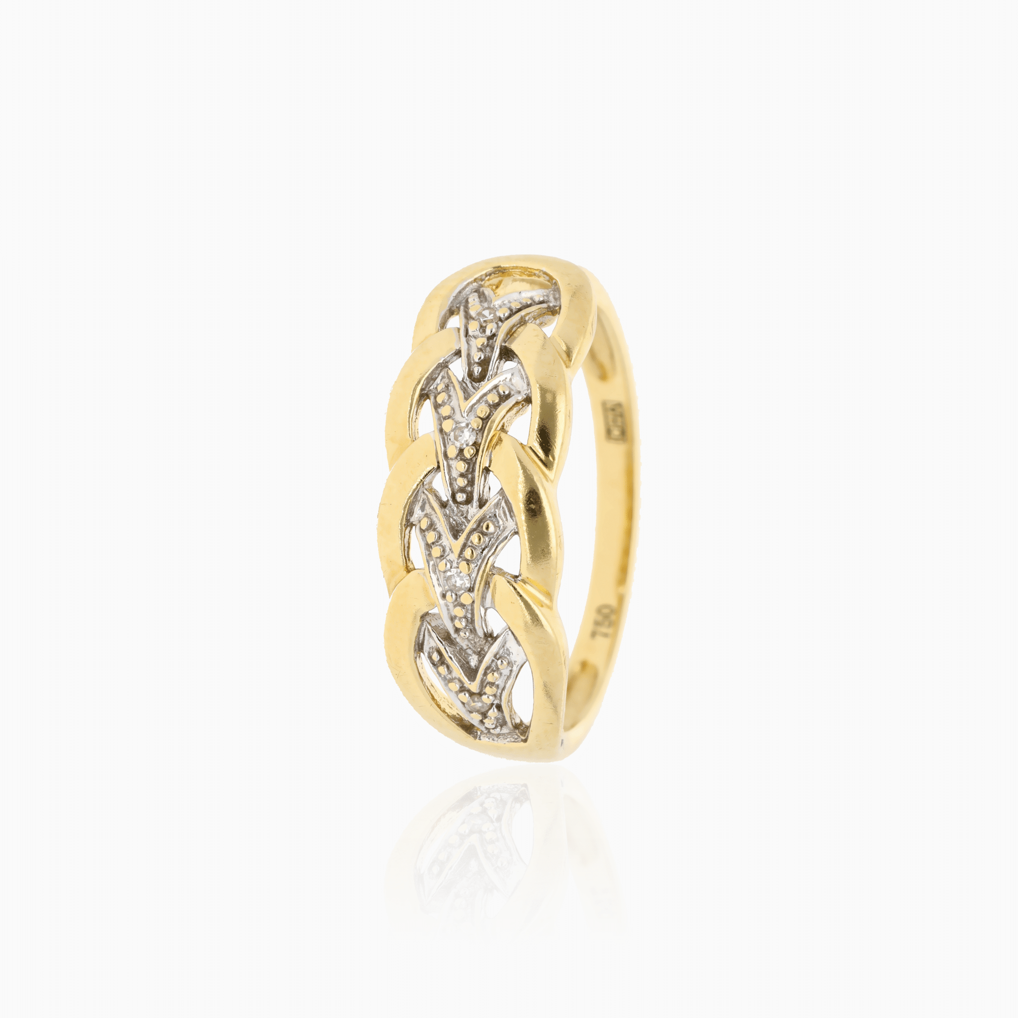 Diamantring 0,02ct 18K guld