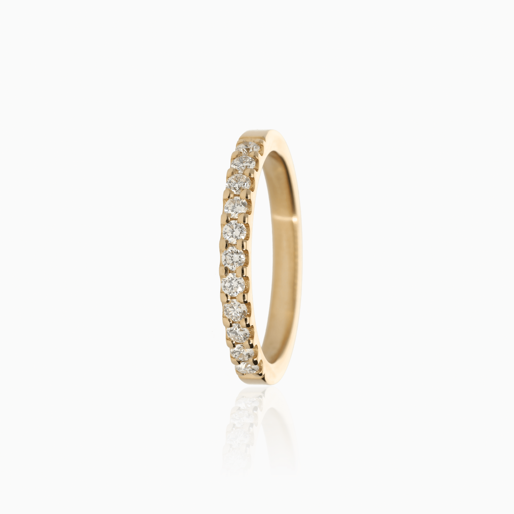 Half-eternity ring 0.33ct 18K