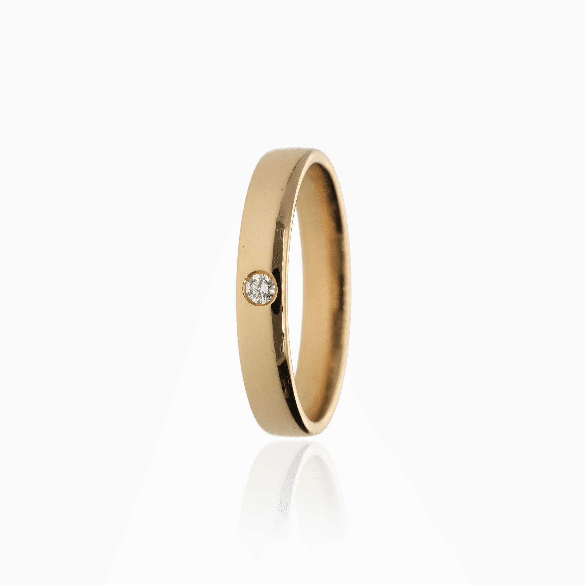Diamond ring 0.03ct 18K gold