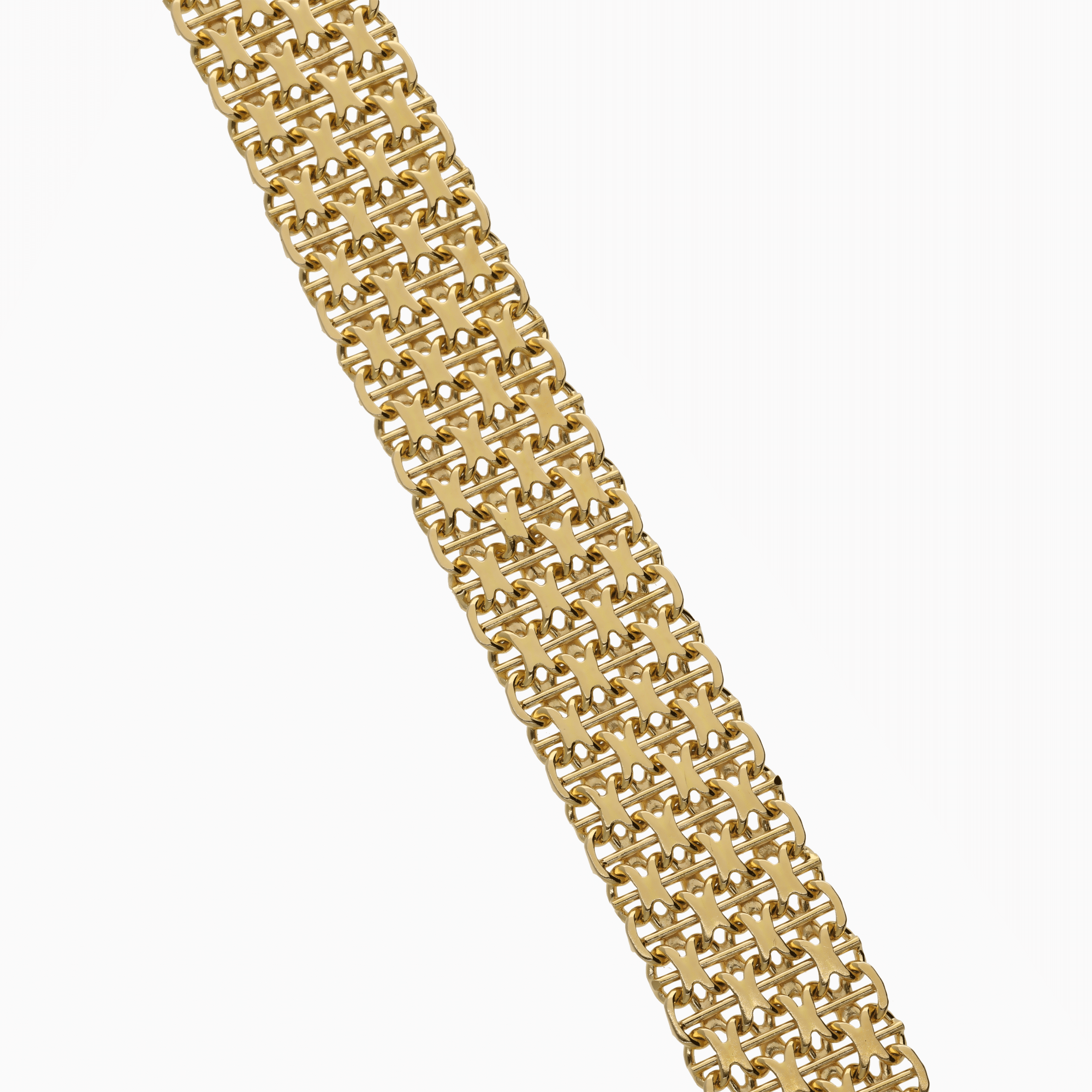 X-länk med stav armband 30,5g 18K guld
