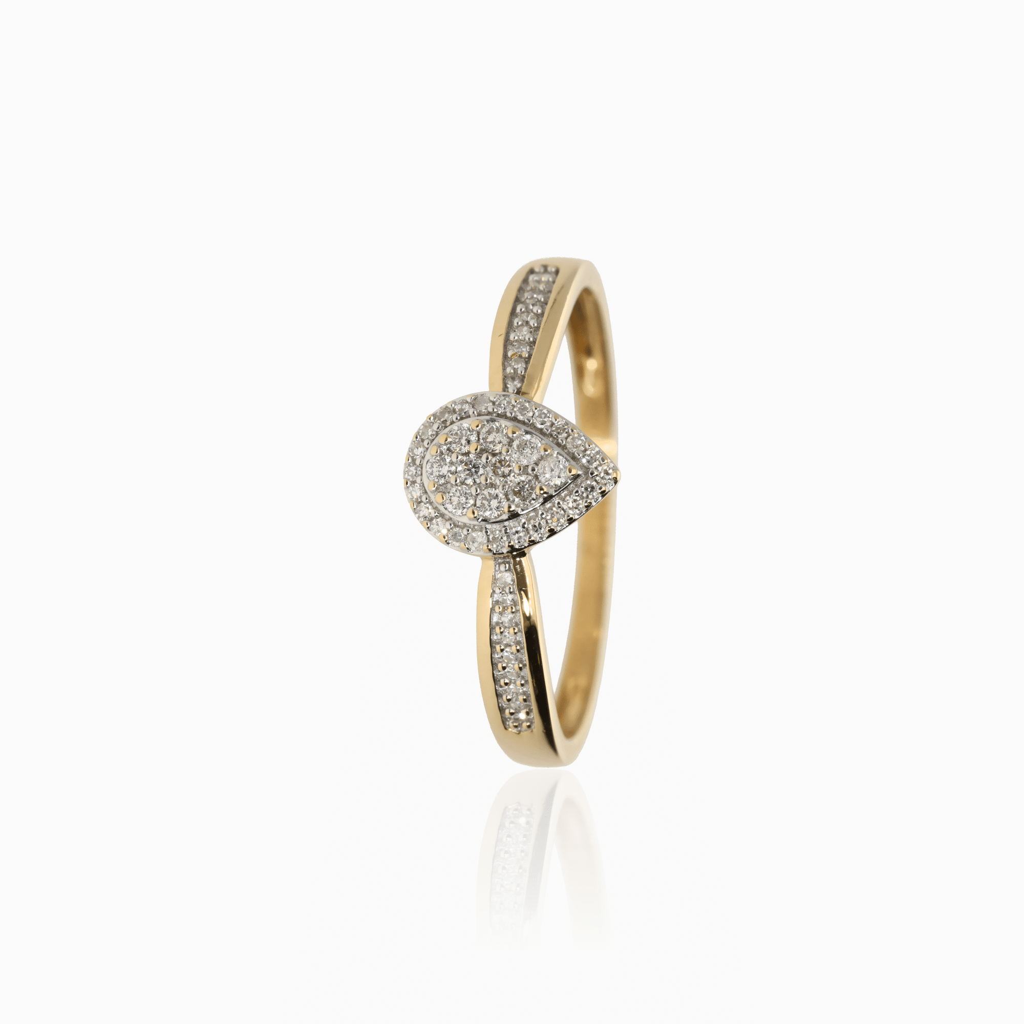 Diamantring 0,35ct 18K