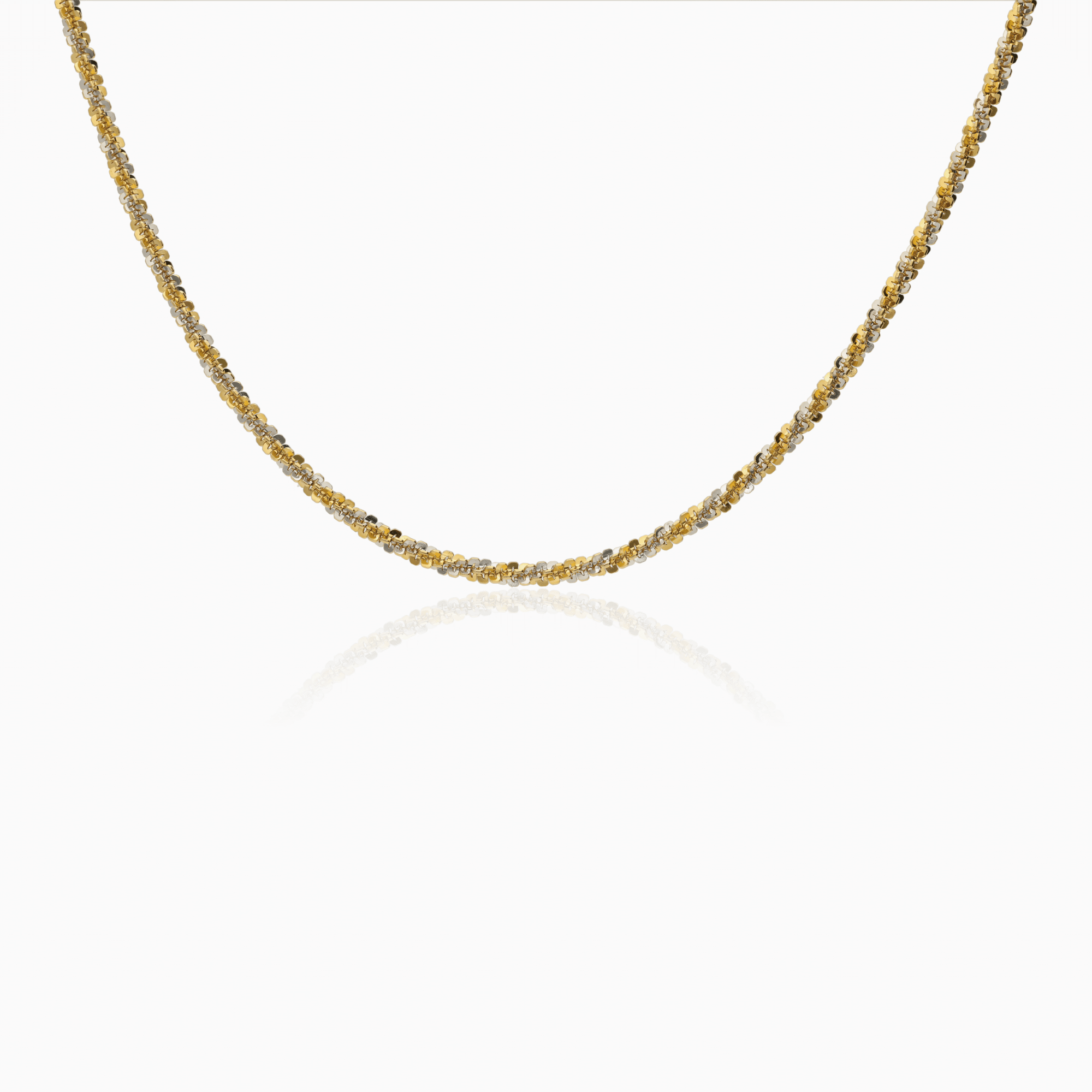Fantasy link 12.05g 18K yellow/white gold