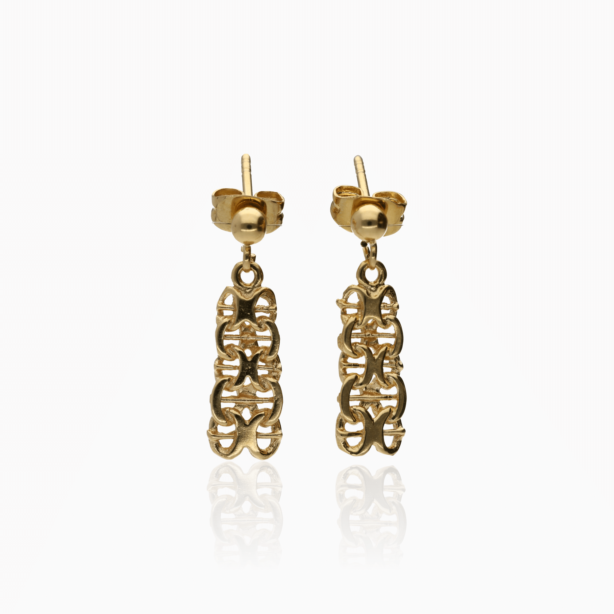 X-link earrings 2.78g 18K gold