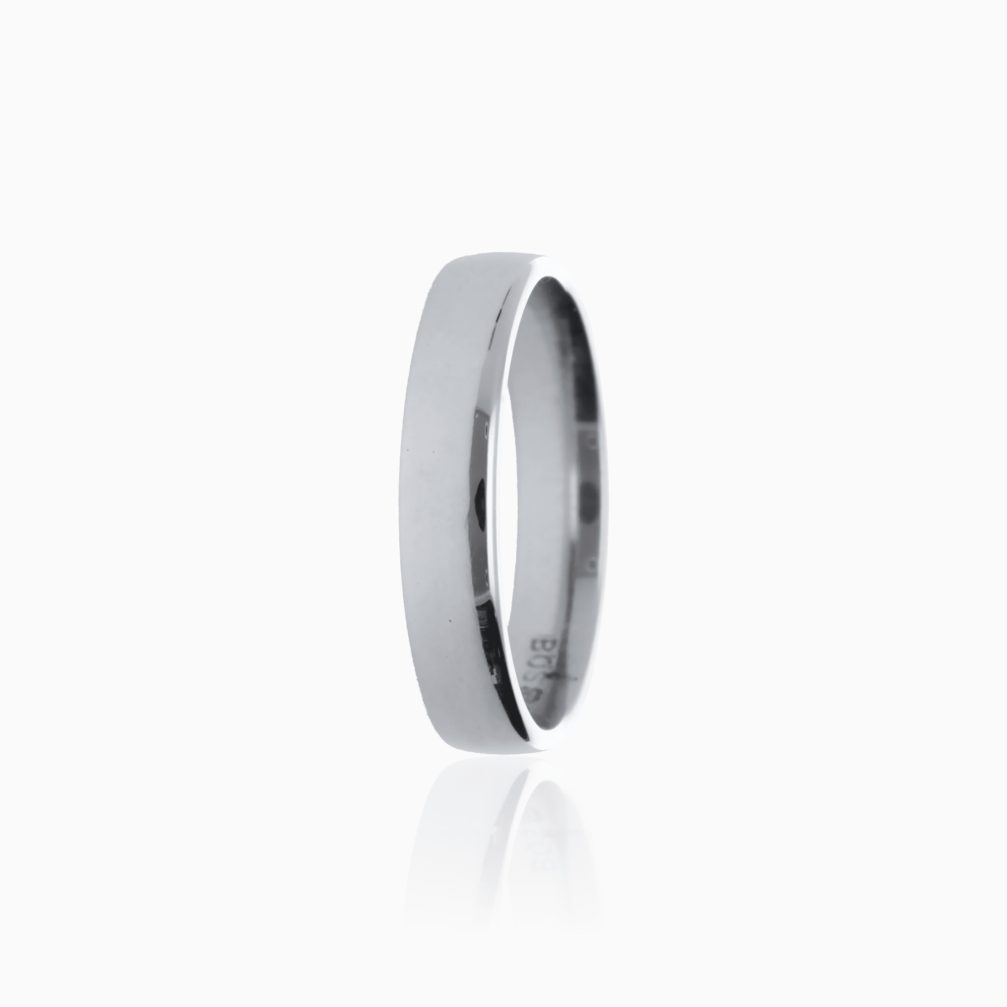Plain ring in white gold 4.05g 18K