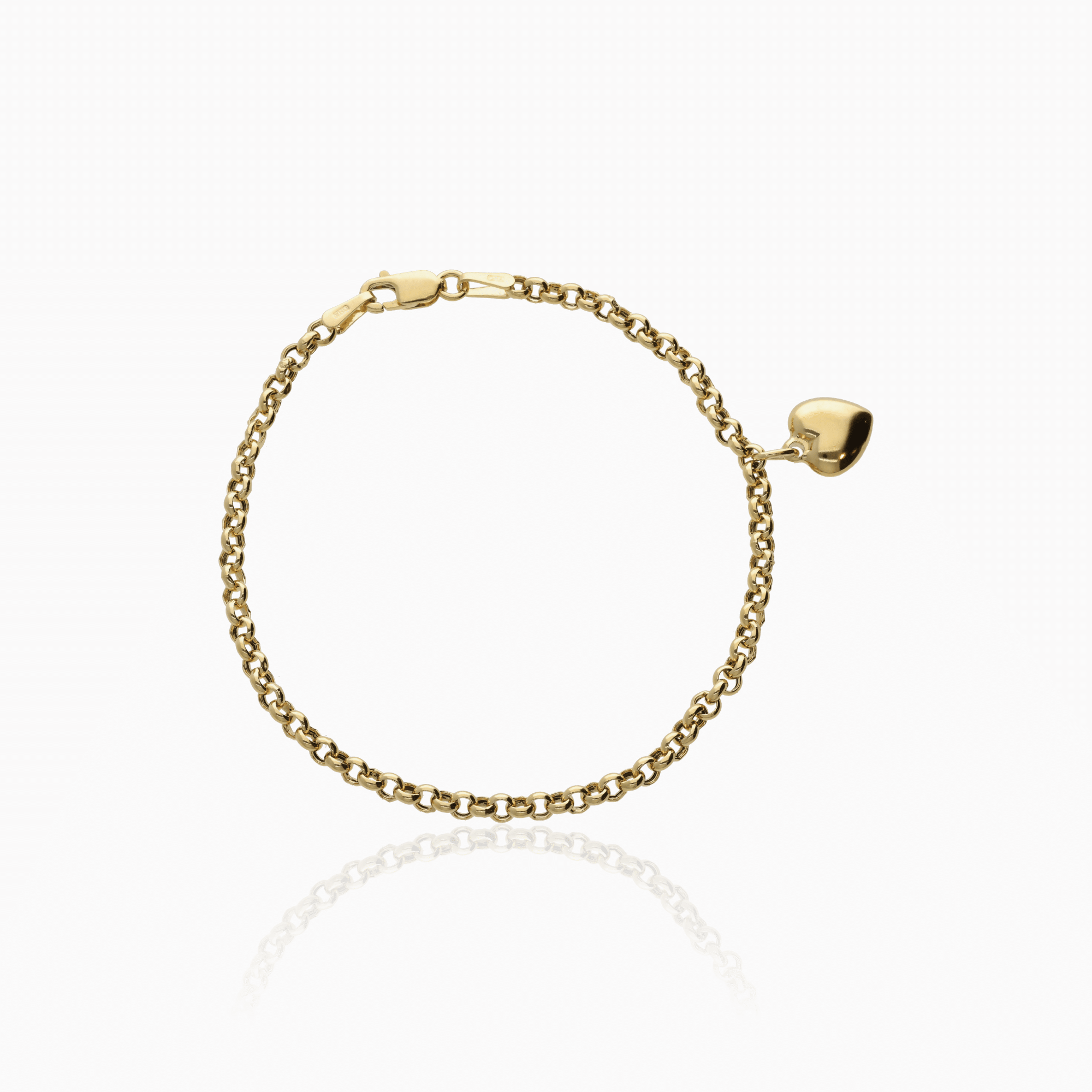 Gold Bracelet with Charm 2.38g 18K Gold