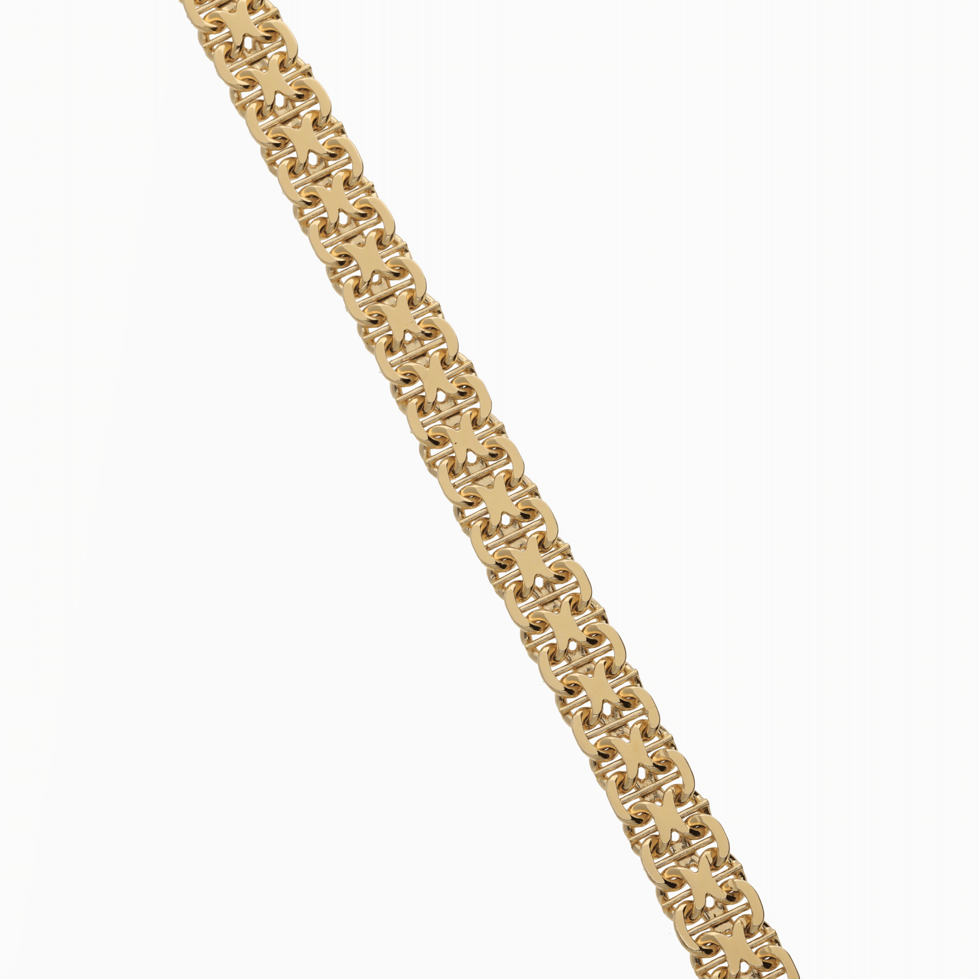 X-link bracelet with bar 18.91g 18K gold