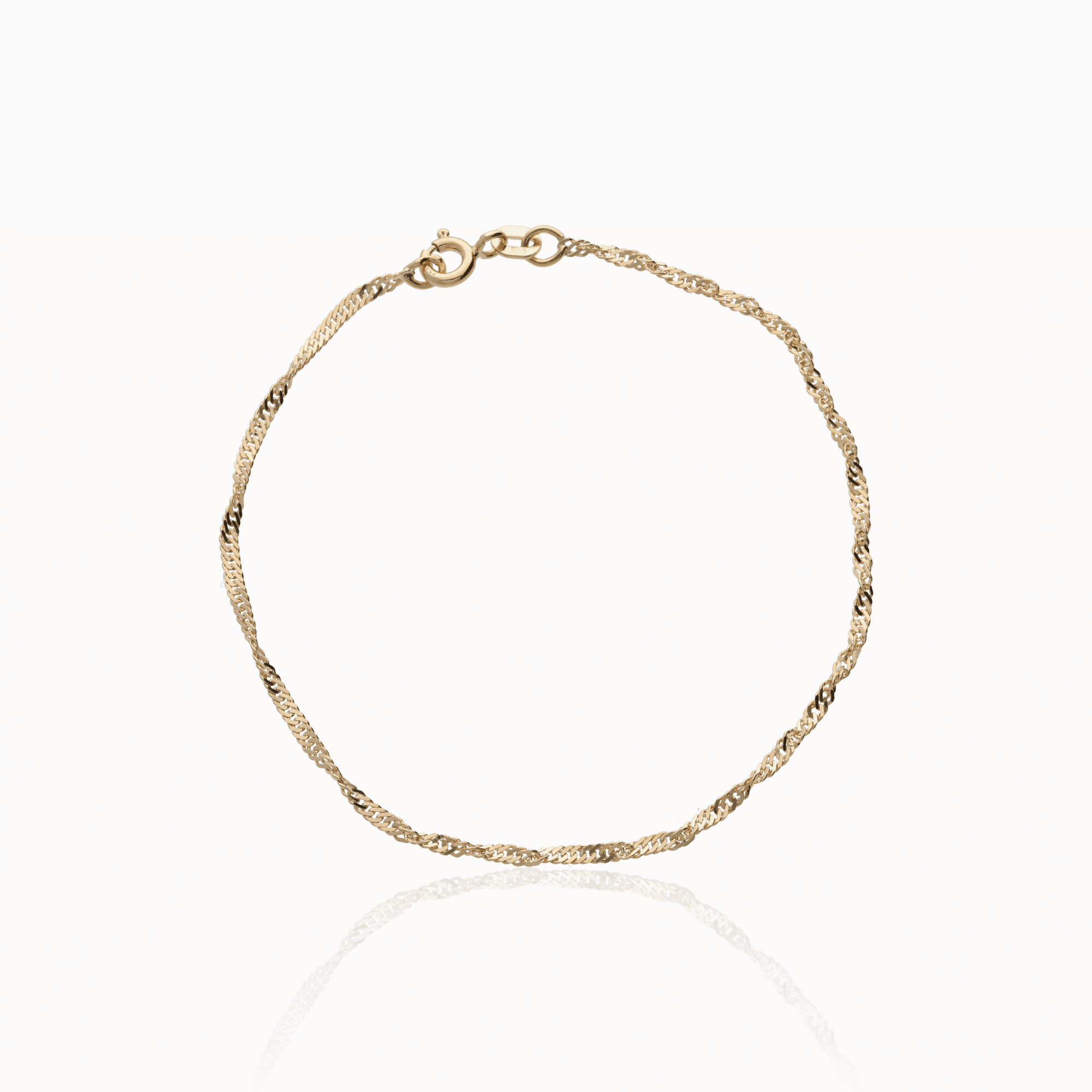 Fantasy Link Bracelet 1.18g 18K Gold