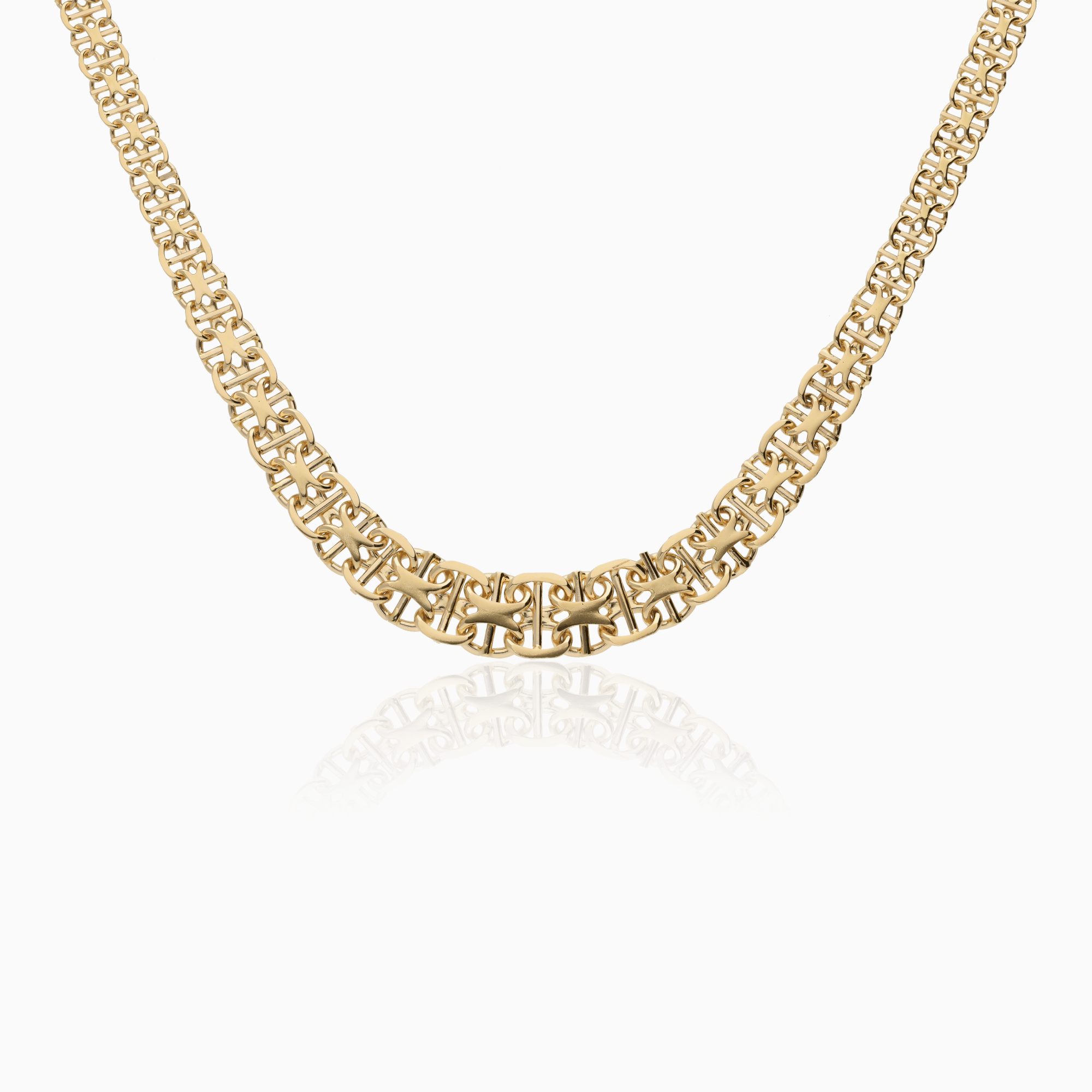 X-länk halsband med stav 20,86g 18K guld