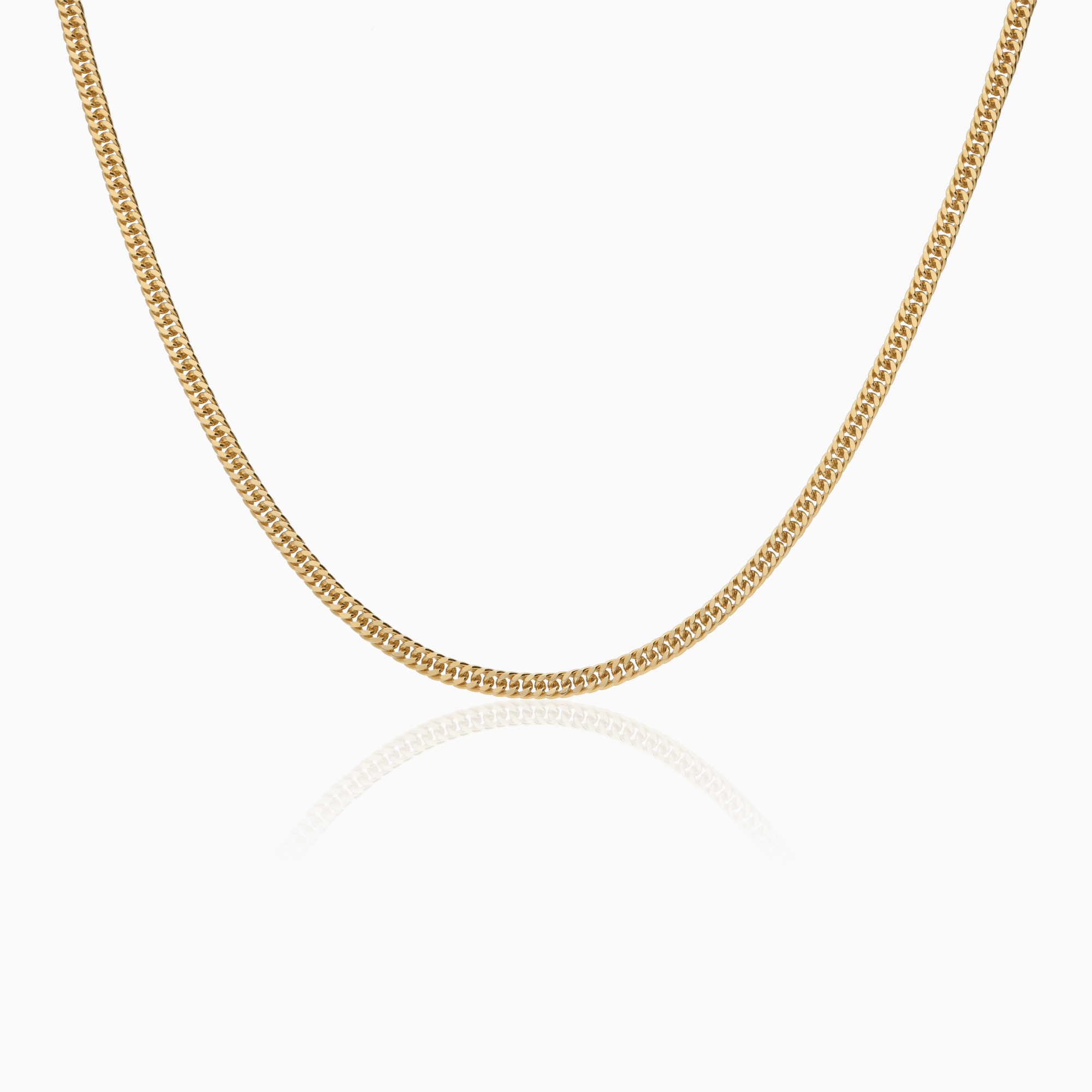 Necklace curb 14.12g 18K gold