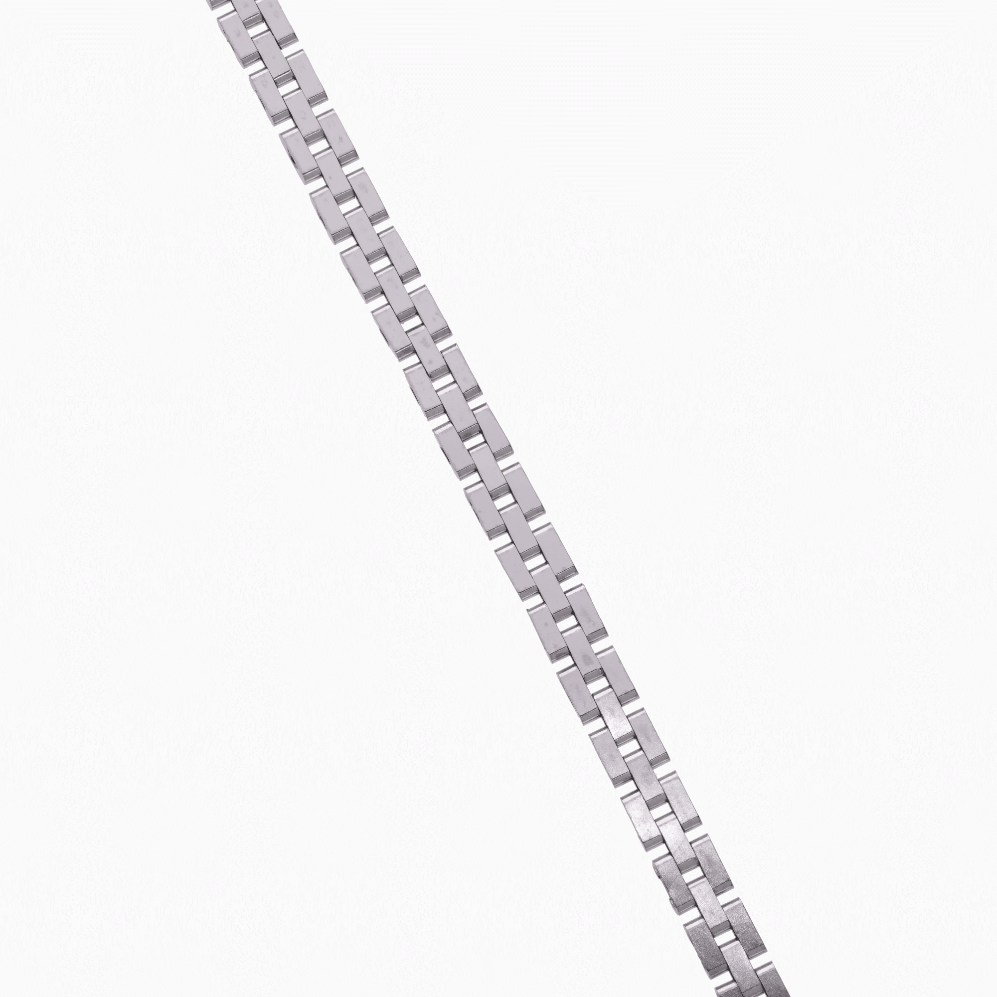 Corridor Mat Bracelet 14.70g 18K White Gold